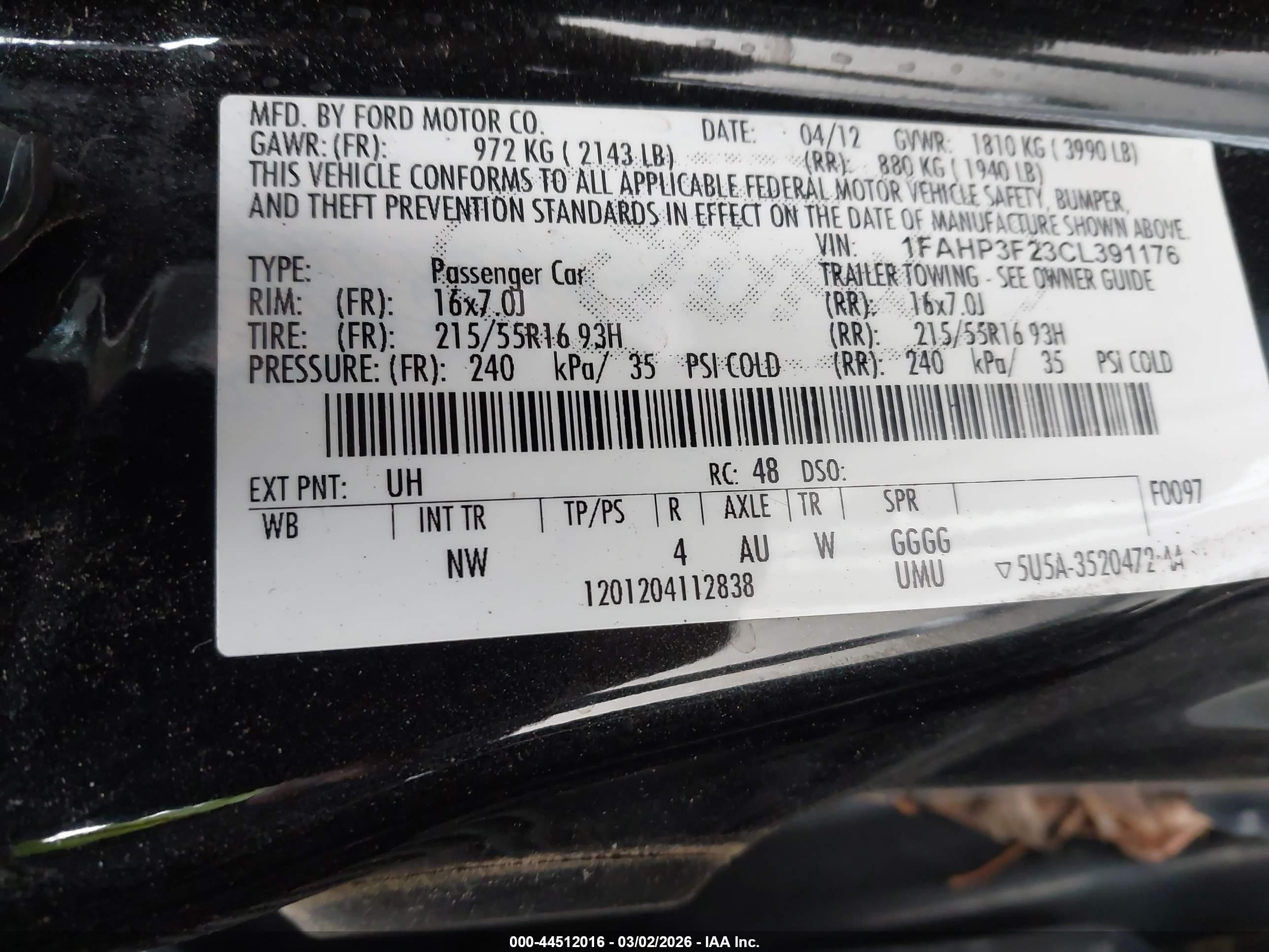 2012 Ford Focus Se Черный vin: 1FAHP3F23CL391176