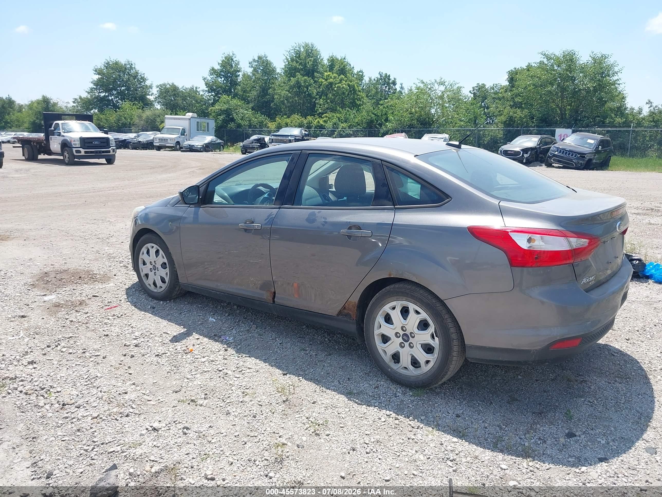 2012 Ford Focus Se Gray vin: 1FAHP3F23CL446256