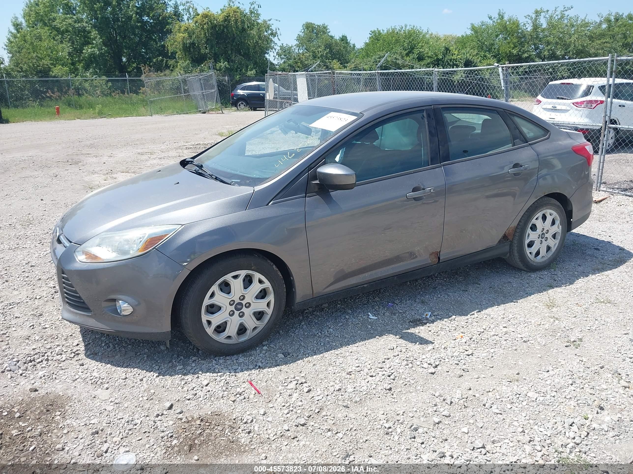2012 Ford Focus Se Gray vin: 1FAHP3F23CL446256