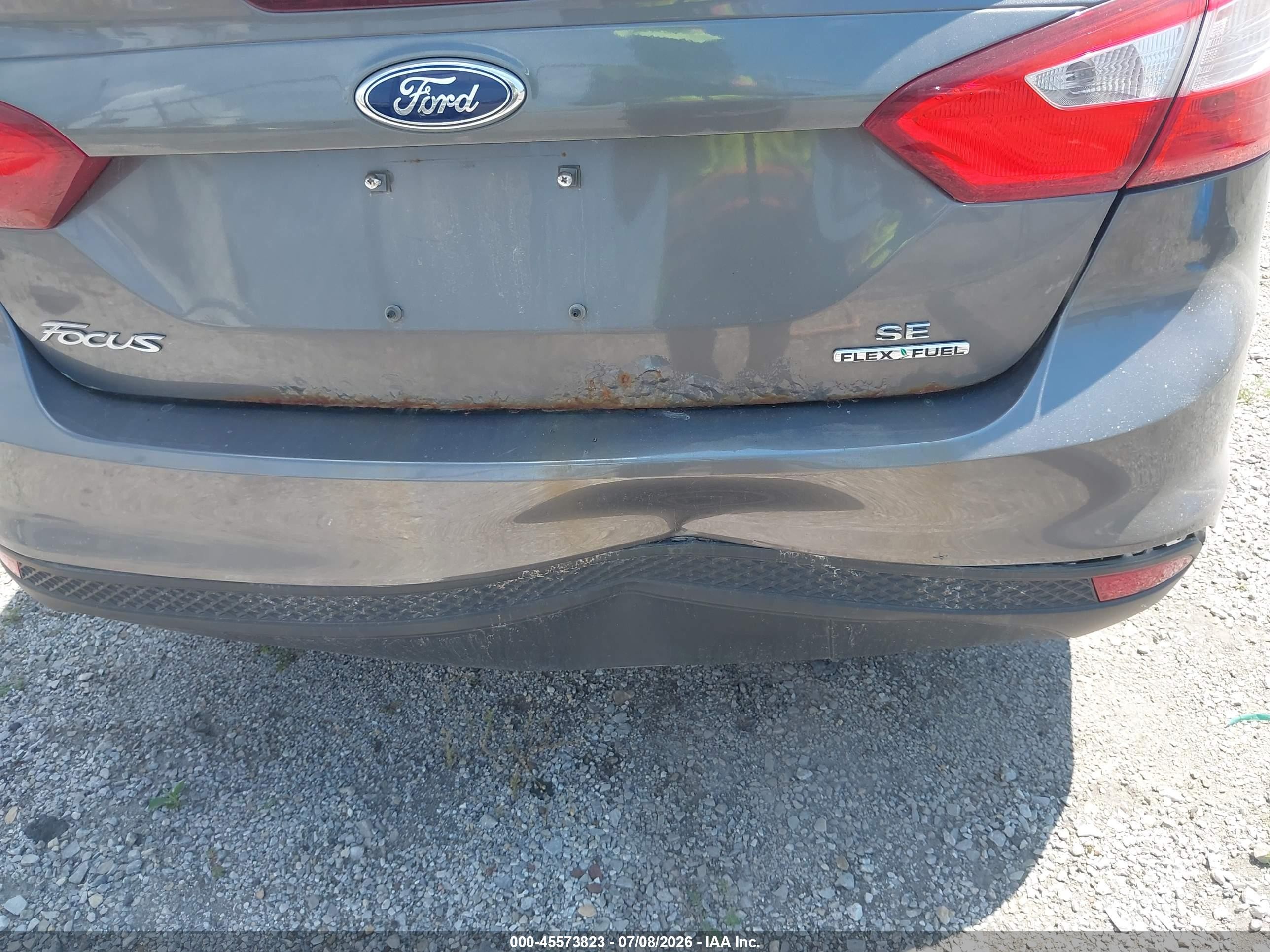2012 Ford Focus Se Gray vin: 1FAHP3F23CL446256