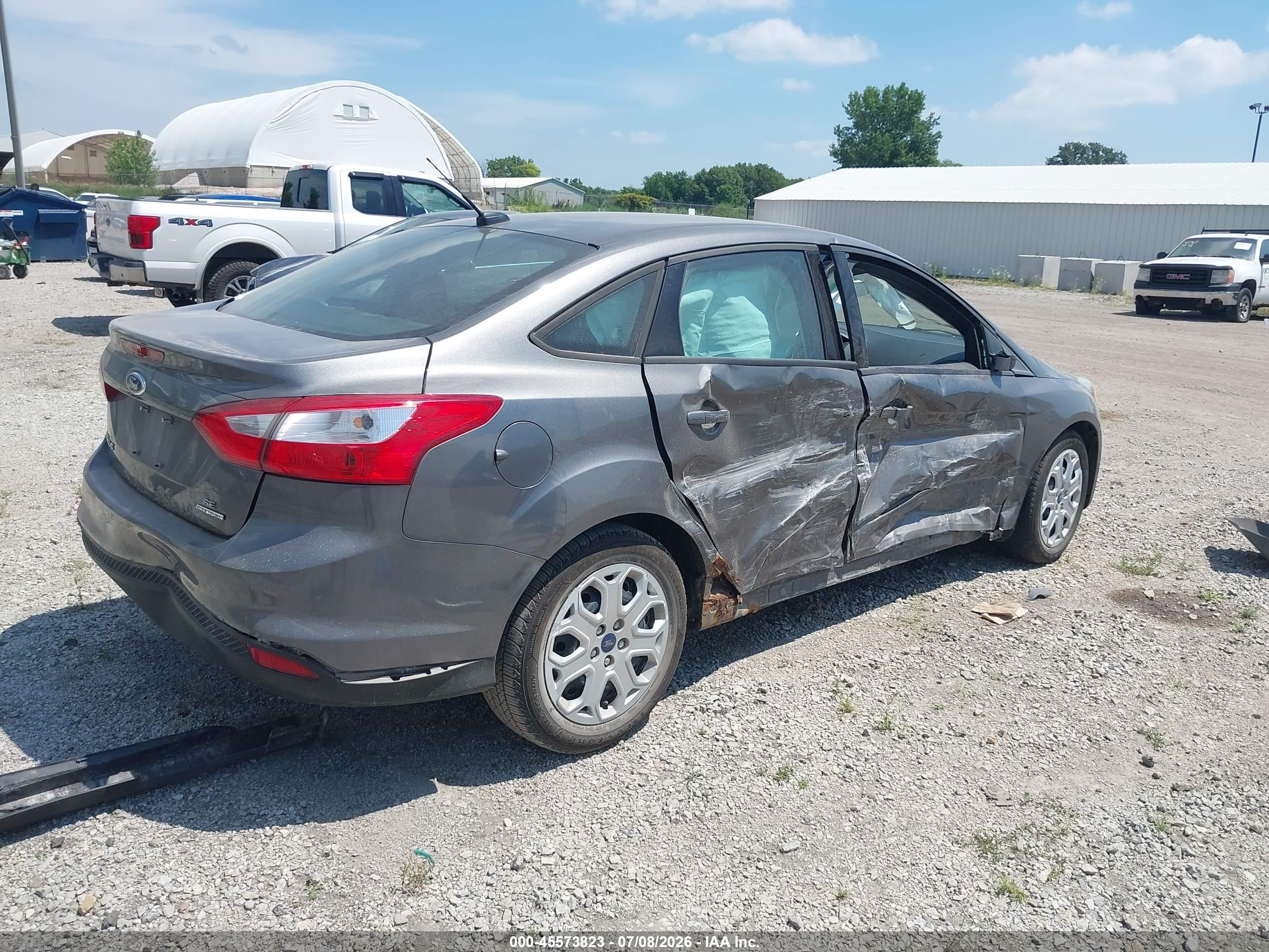 2012 Ford Focus Se Gray vin: 1FAHP3F23CL446256