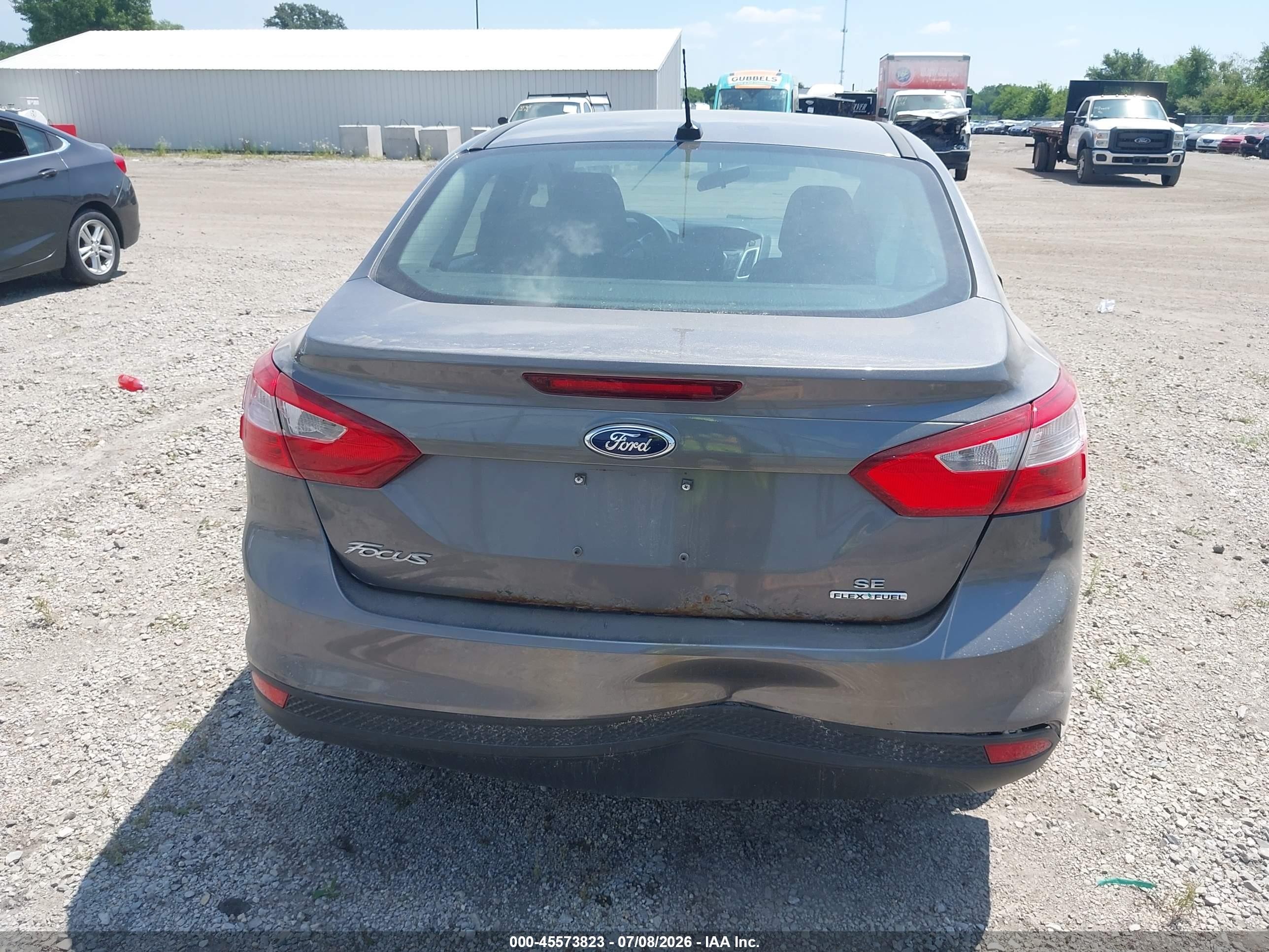 2012 Ford Focus Se Gray vin: 1FAHP3F23CL446256