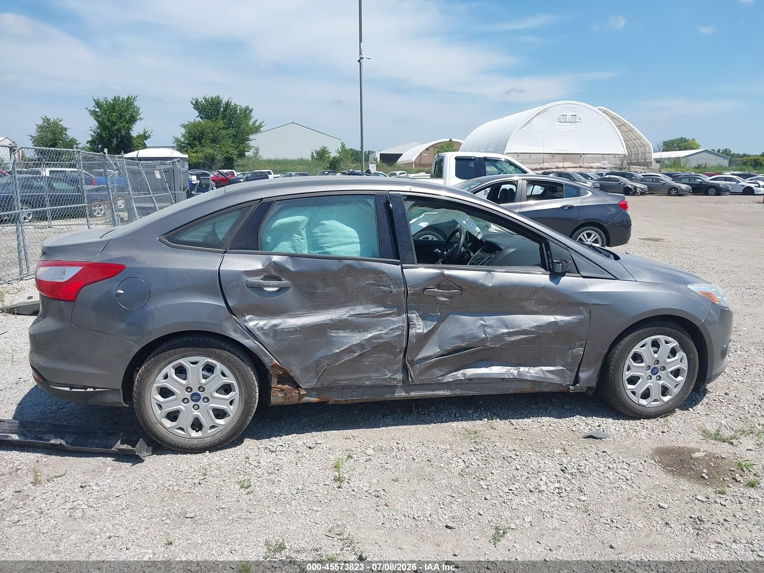 2012 Ford Focus Se Gray vin: 1FAHP3F23CL446256