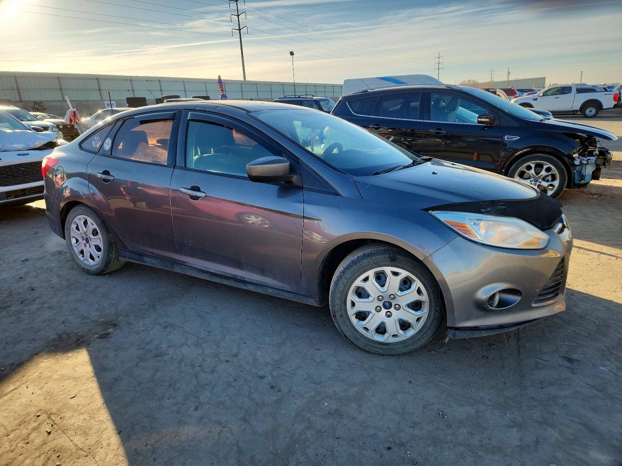 2012 Ford Focus Se Gray vin: 1FAHP3F23CL470170
