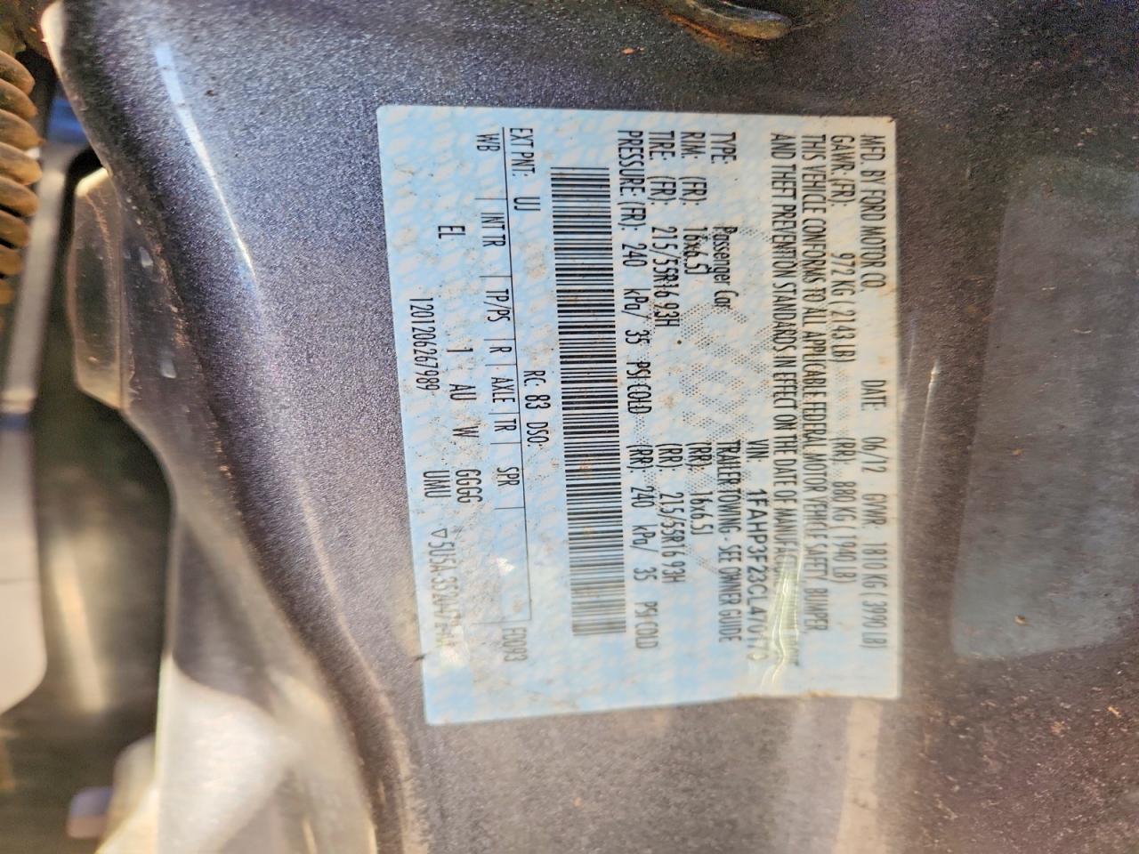 2012 Ford Focus Se Gray vin: 1FAHP3F23CL470170