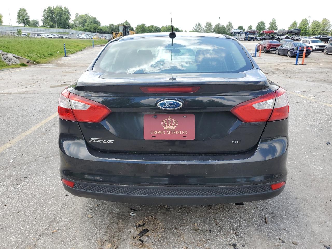 2012 Ford Focus Se Black vin: 1FAHP3F24CL127870 Damage: Rear Bumper, Heavy Scratch, 1/2 To 1 Inch
