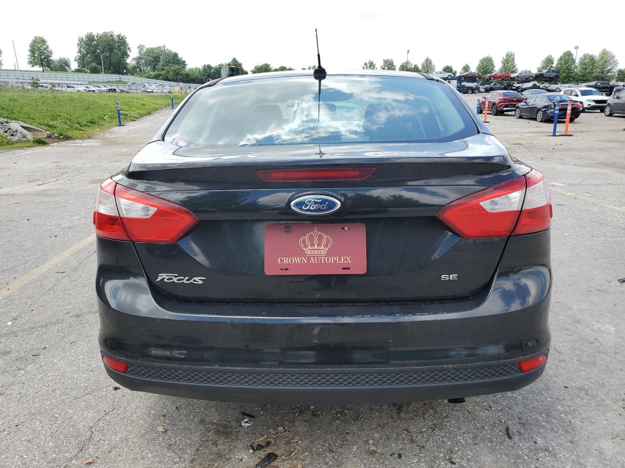 2012 Ford Focus Se Black vin: 1FAHP3F24CL127870 Damage: Deck Lid, Hail Damage, 10 Or More
