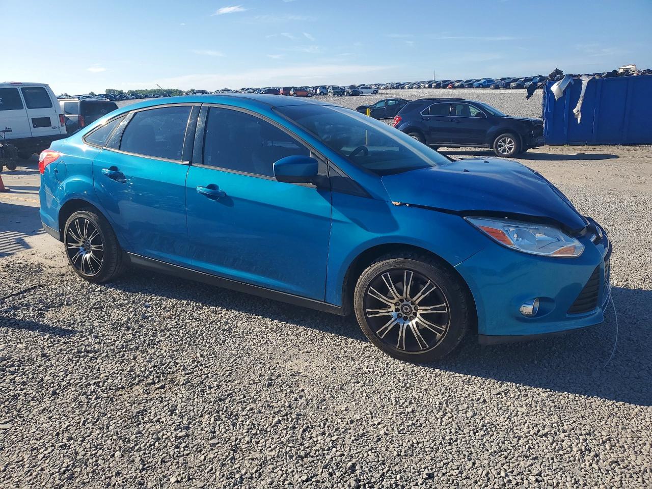 2012 Ford Focus Se Blue vin: 1FAHP3F24CL139081
