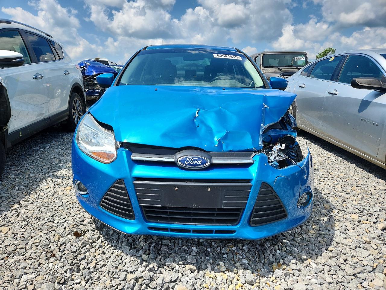 2012 Ford Focus Se Blue vin: 1FAHP3F24CL139081