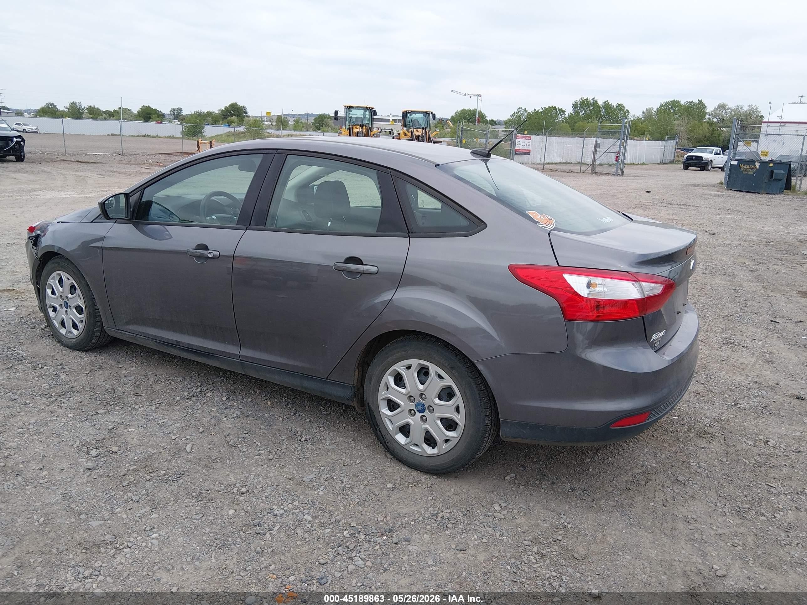2012 Ford Focus Se Gray vin: 1FAHP3F24CL155782
