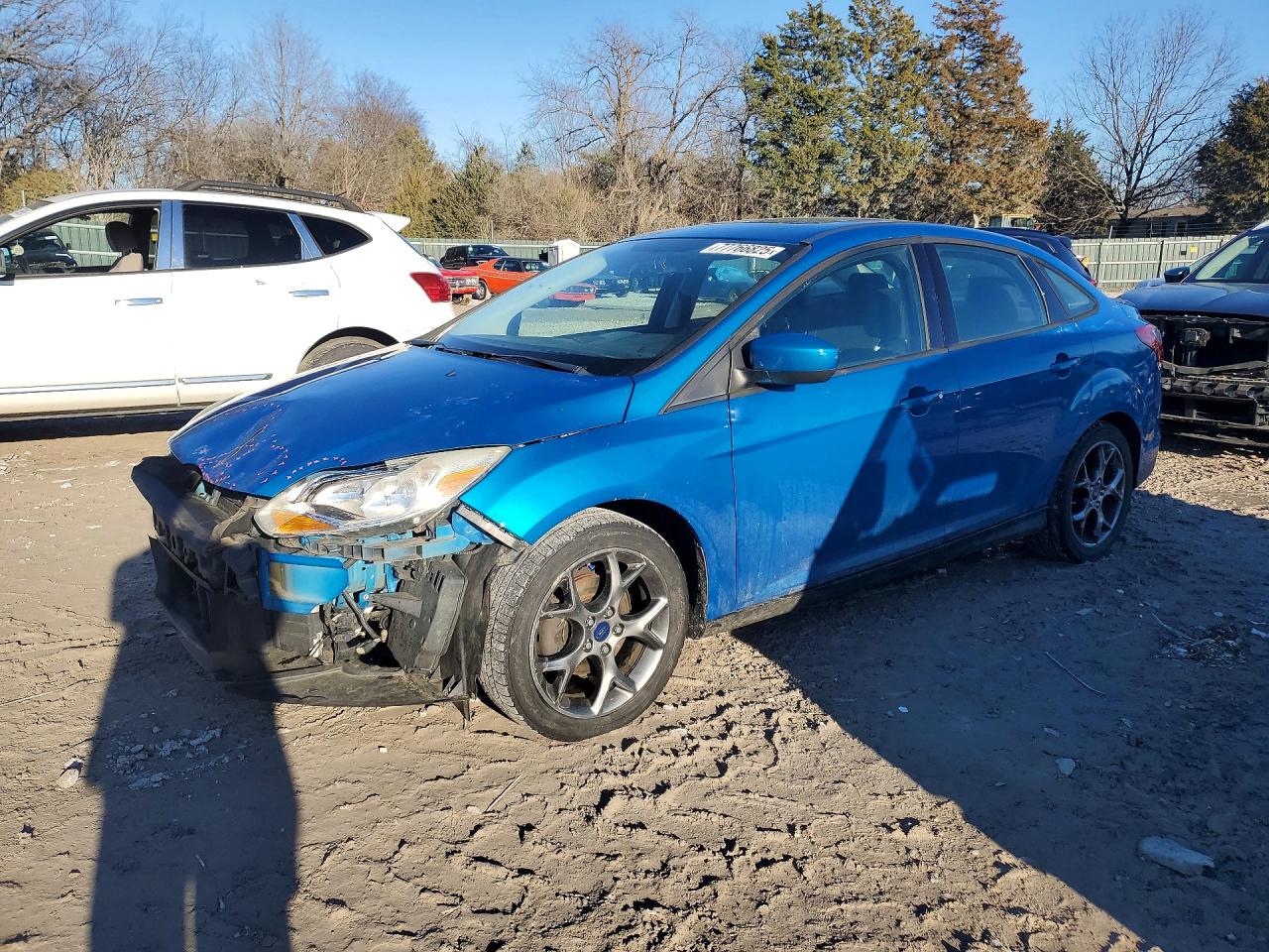 2012 Ford Focus Se Blue vin: 1FAHP3F24CL160920