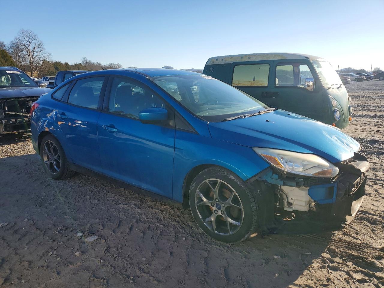 2012 Ford Focus Se Blue vin: 1FAHP3F24CL160920