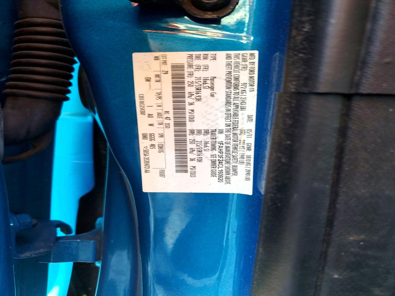 2012 Ford Focus Se Blue vin: 1FAHP3F24CL160920