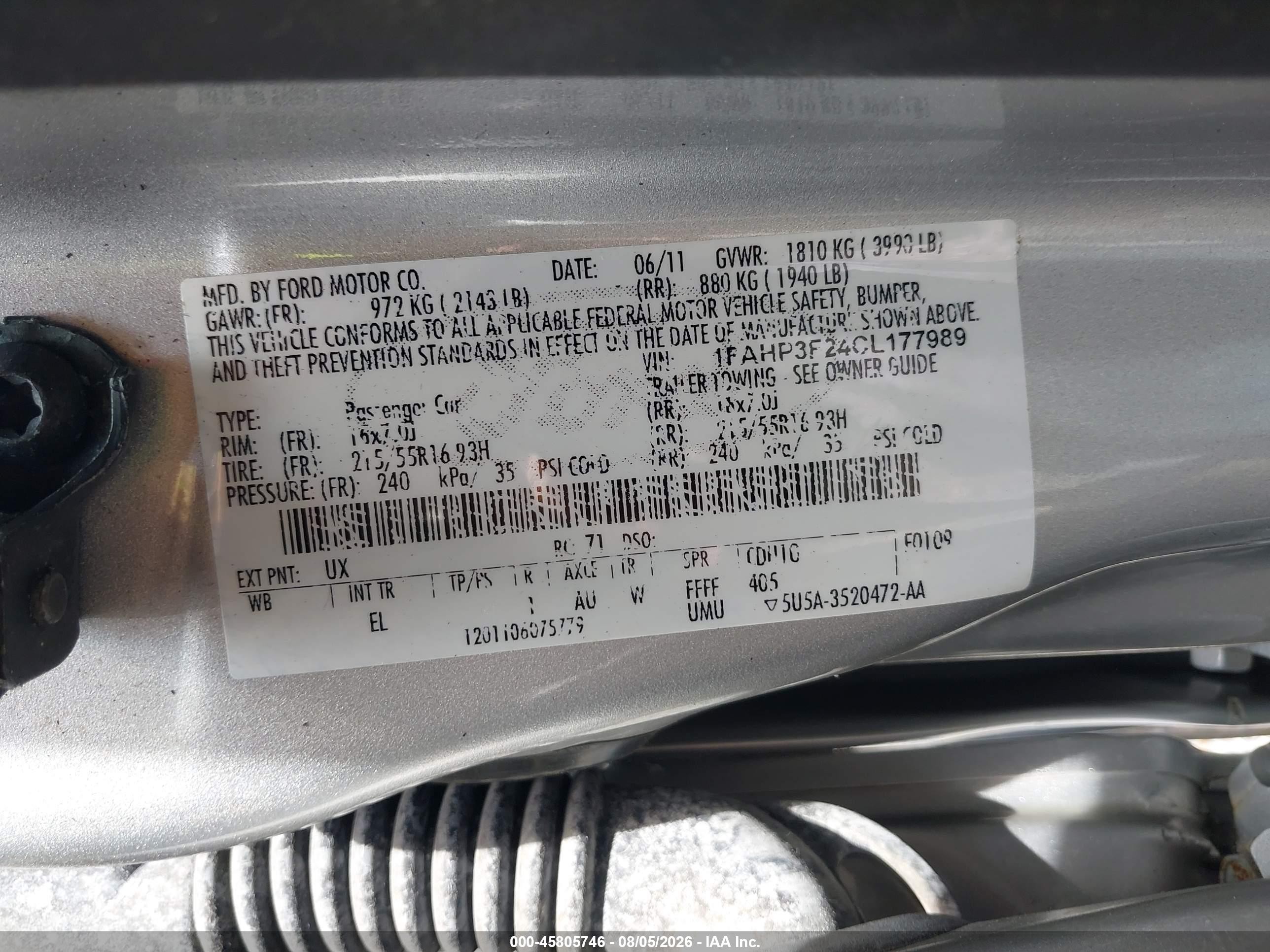 2012 Ford Focus Se Silver vin: 1FAHP3F24CL177989