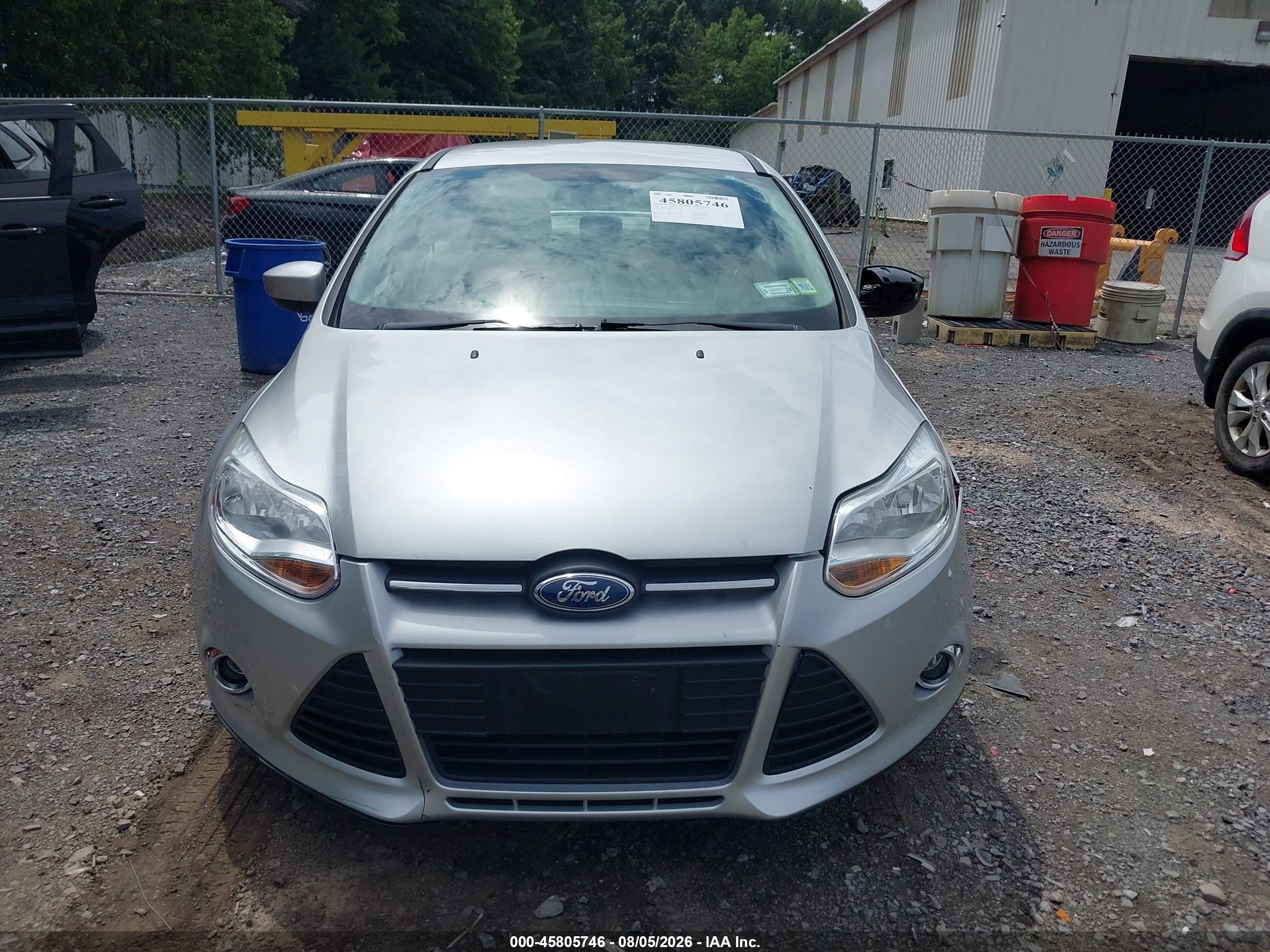 2012 Ford Focus Se Silver vin: 1FAHP3F24CL177989