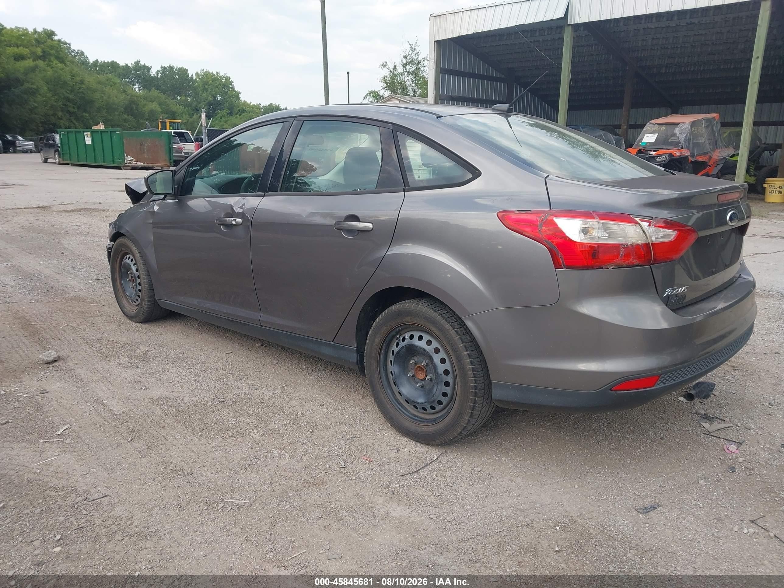 2012 Ford Focus Se Gray vin: 1FAHP3F24CL179659
