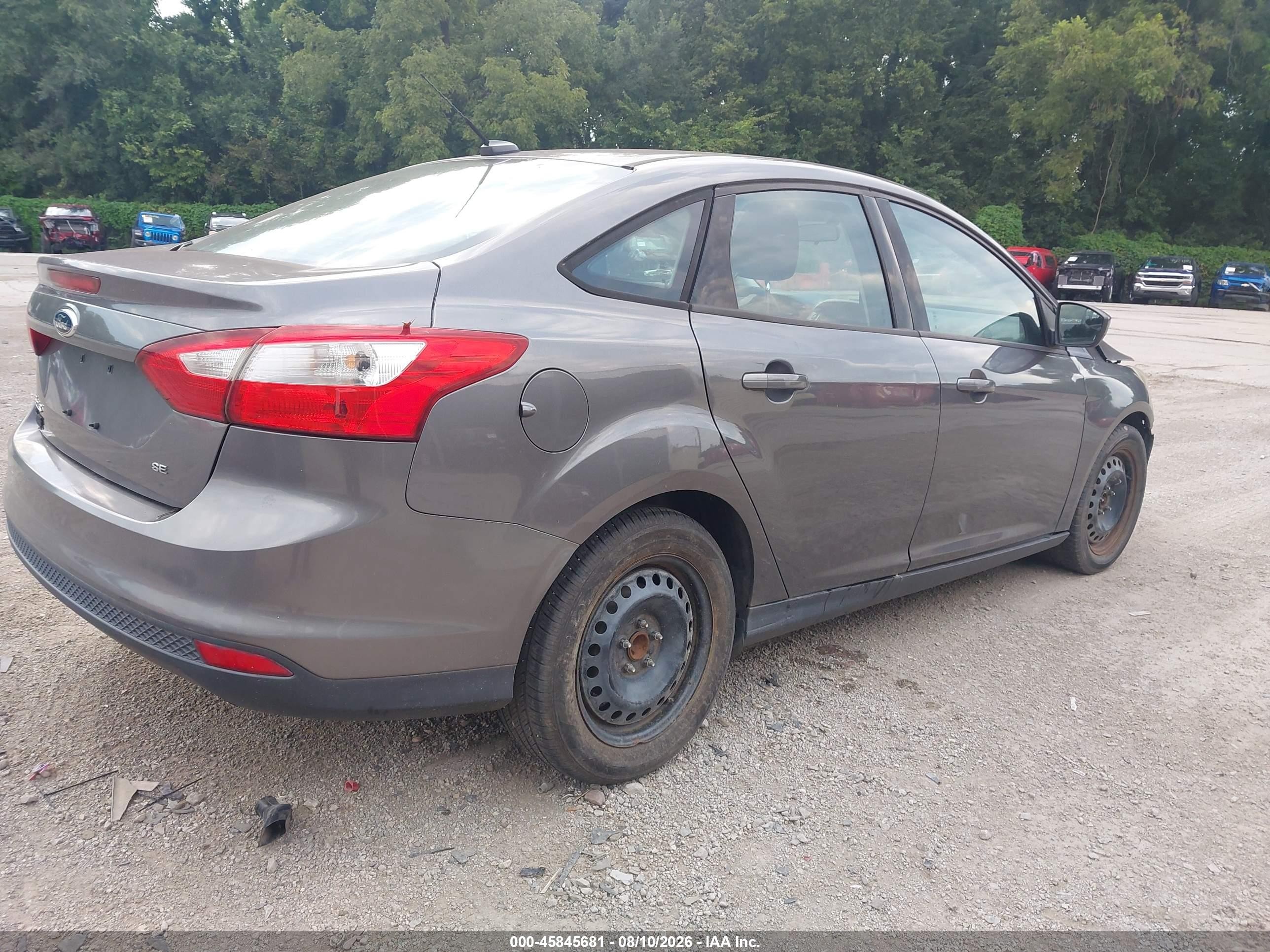 2012 Ford Focus Se Gray vin: 1FAHP3F24CL179659