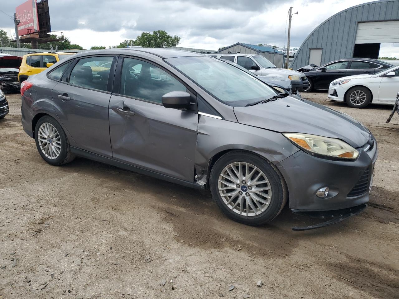 2012 Ford Focus Se Gray vin: 1FAHP3F24CL196476