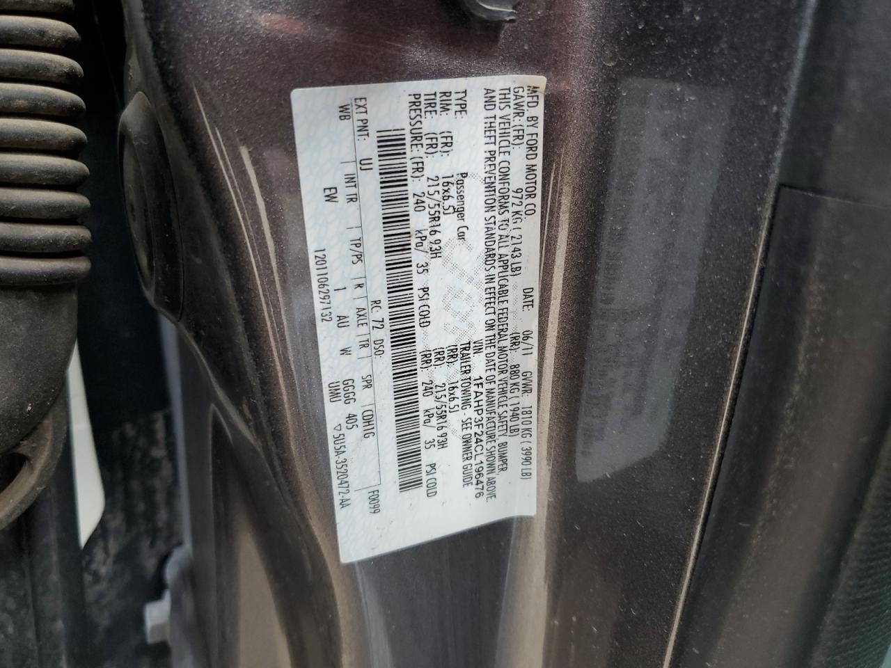2012 Ford Focus Se Gray vin: 1FAHP3F24CL196476