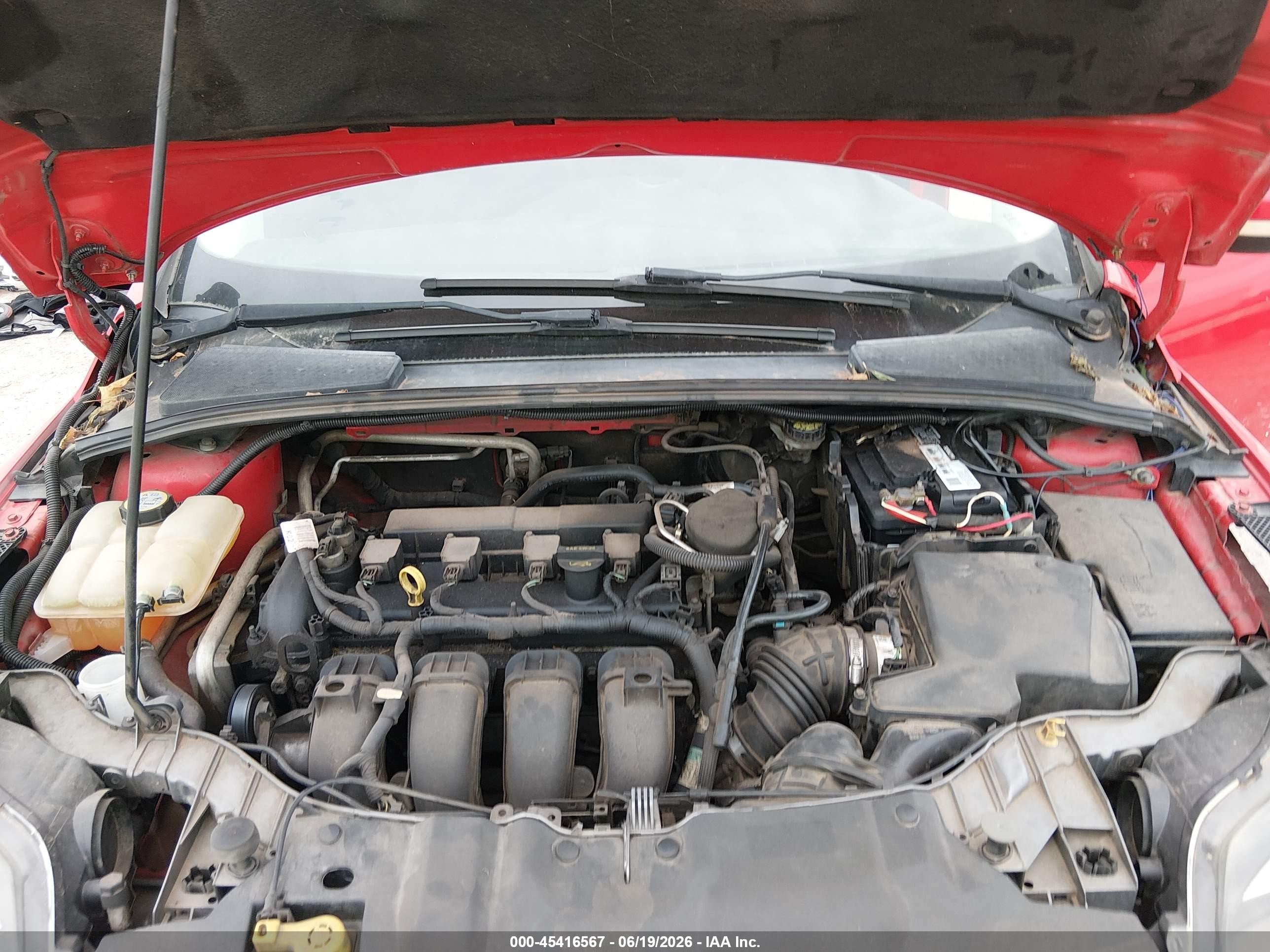 2012 Ford Focus Se Red vin: 1FAHP3F24CL204267