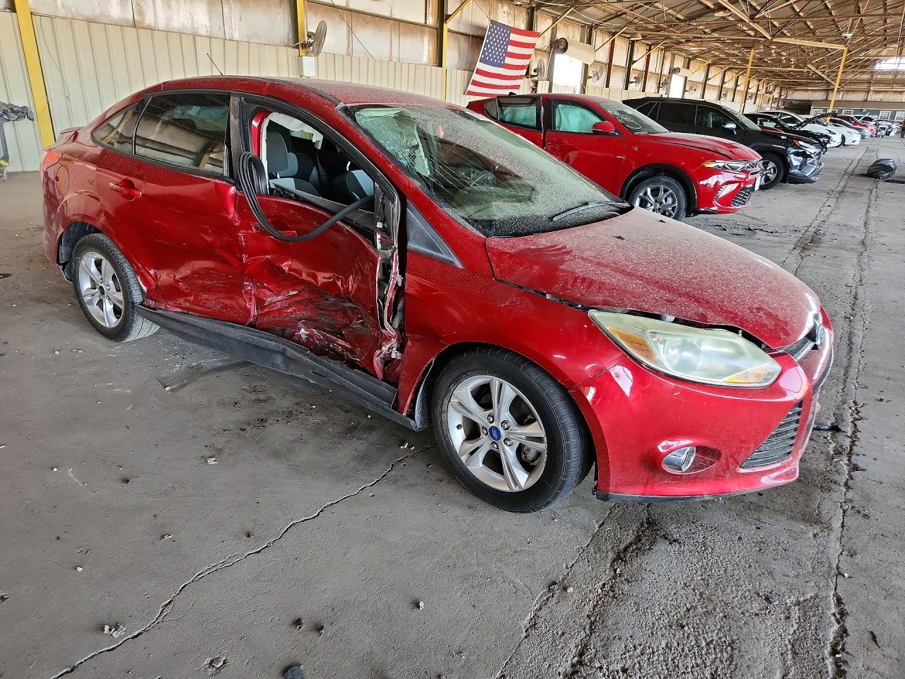 2012 Ford Focus Se Red vin: 1FAHP3F24CL237091