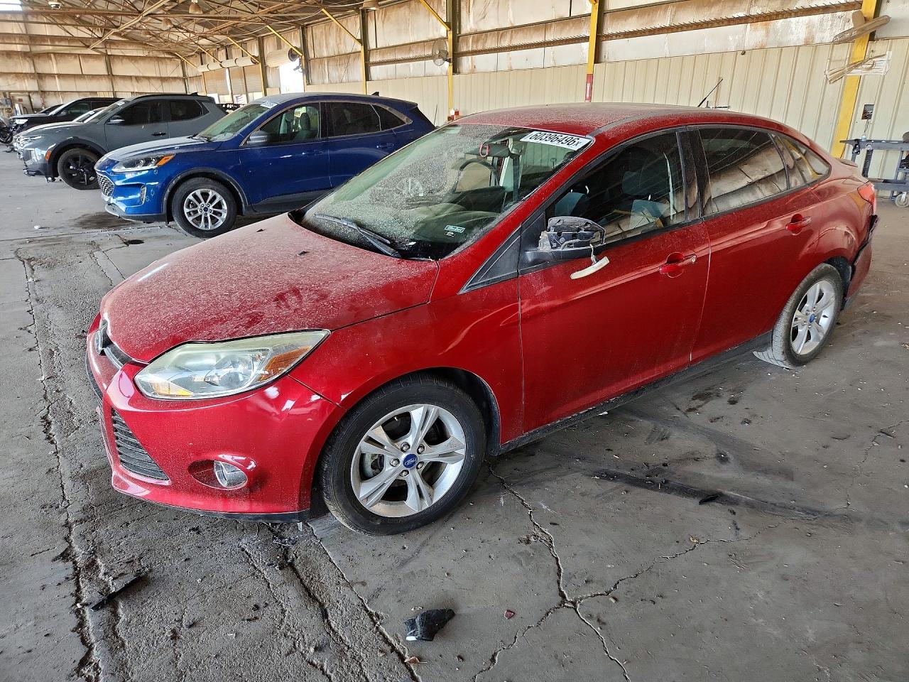 2012 Ford Focus Se Red vin: 1FAHP3F24CL237091