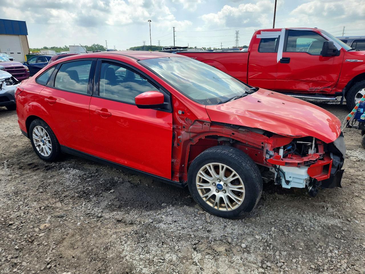 2012 Ford Focus Se Red vin: 1FAHP3F24CL239326
