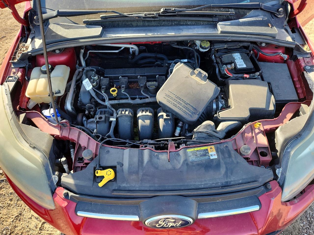 2012 Ford Focus Se Red vin: 1FAHP3F24CL276683