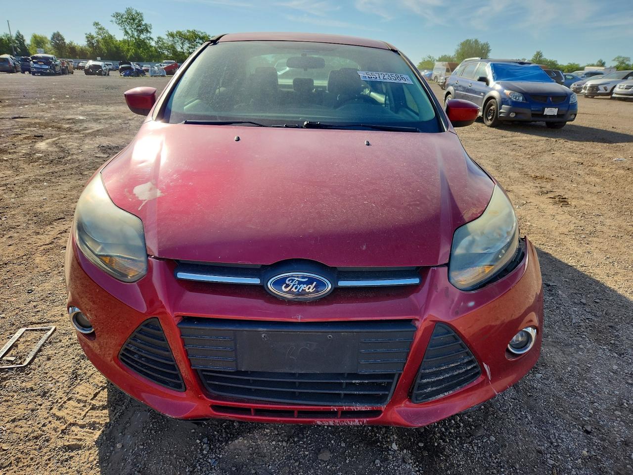 2012 Ford Focus Se Red vin: 1FAHP3F24CL276683