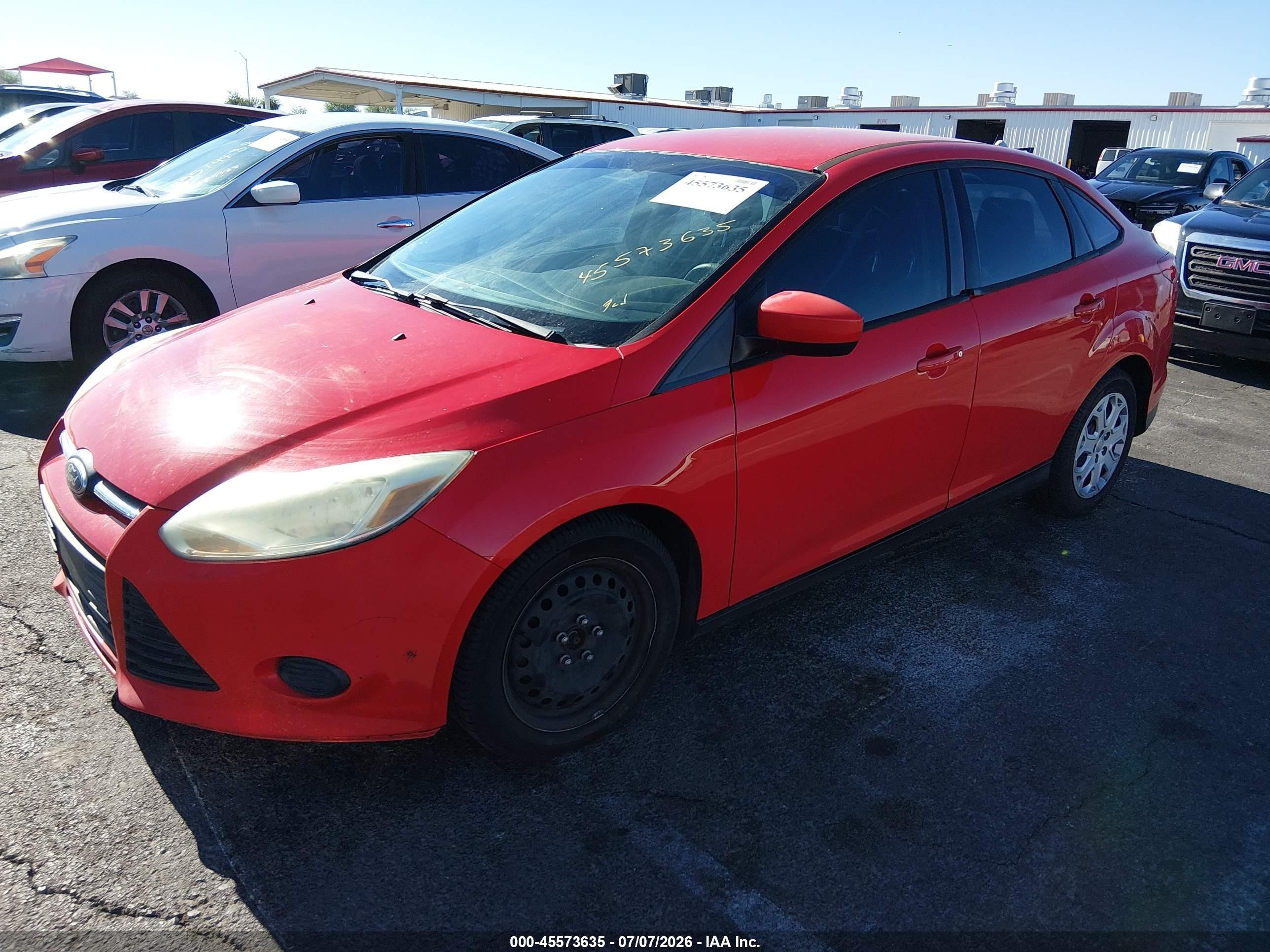 2012 Ford Focus Se Красный vin: 1FAHP3F24CL291071