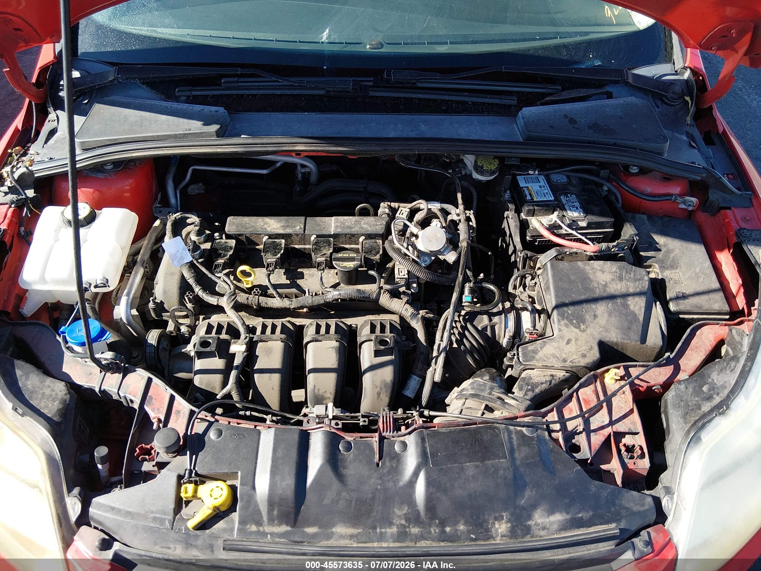 2012 Ford Focus Se Красный vin: 1FAHP3F24CL291071