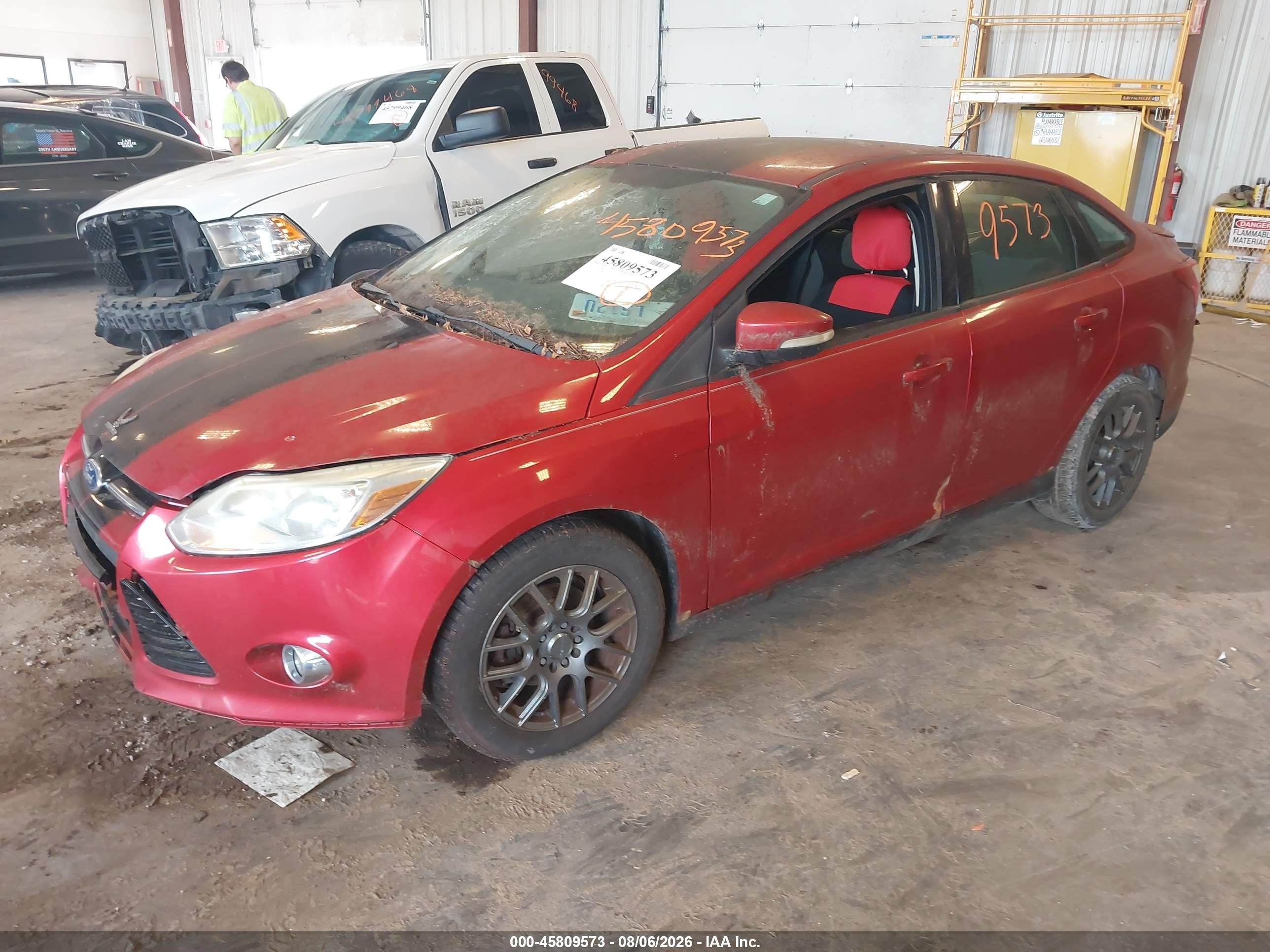 2012 Ford Focus Se Red vin: 1FAHP3F24CL311965