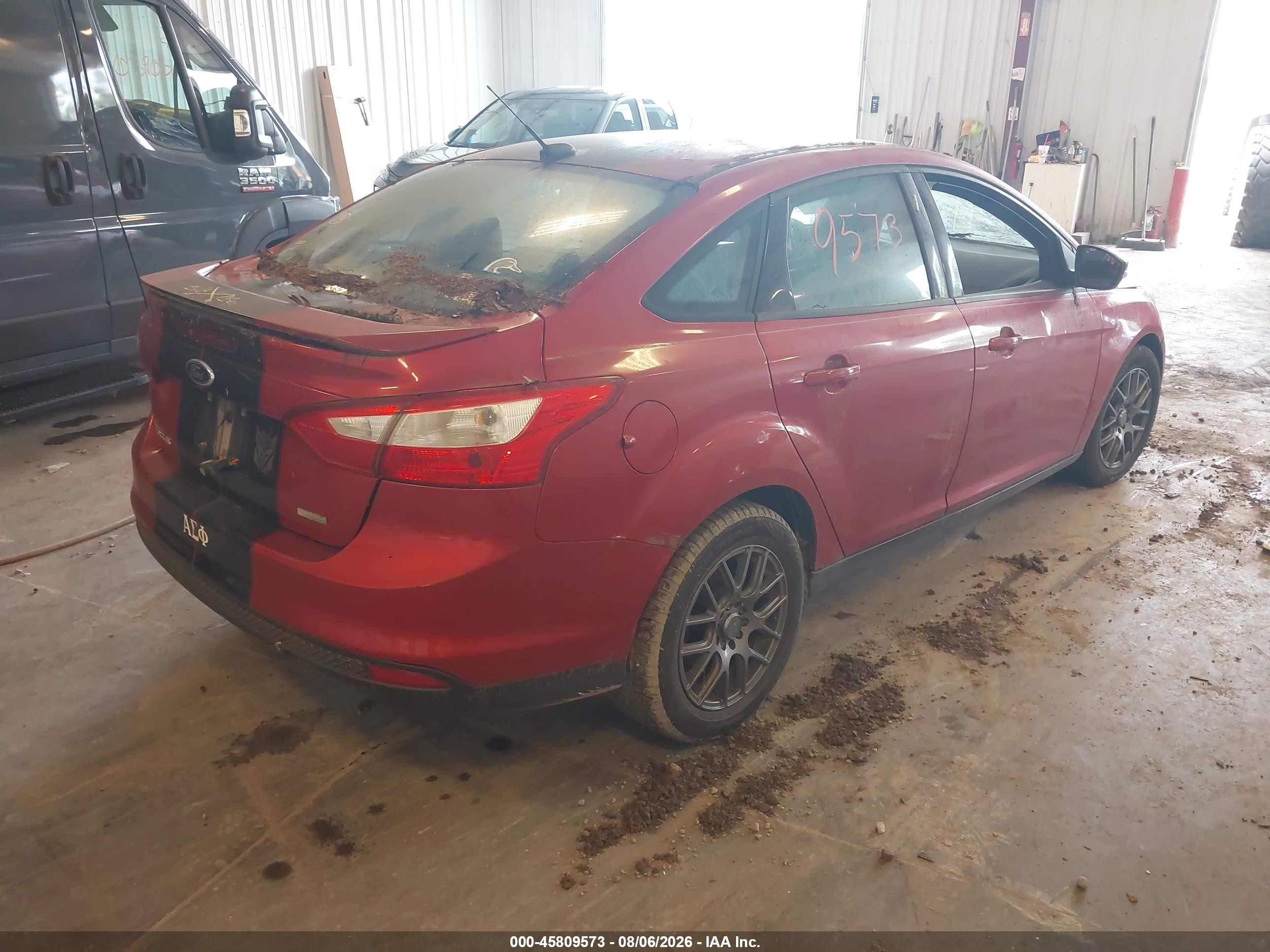 2012 Ford Focus Se Red vin: 1FAHP3F24CL311965