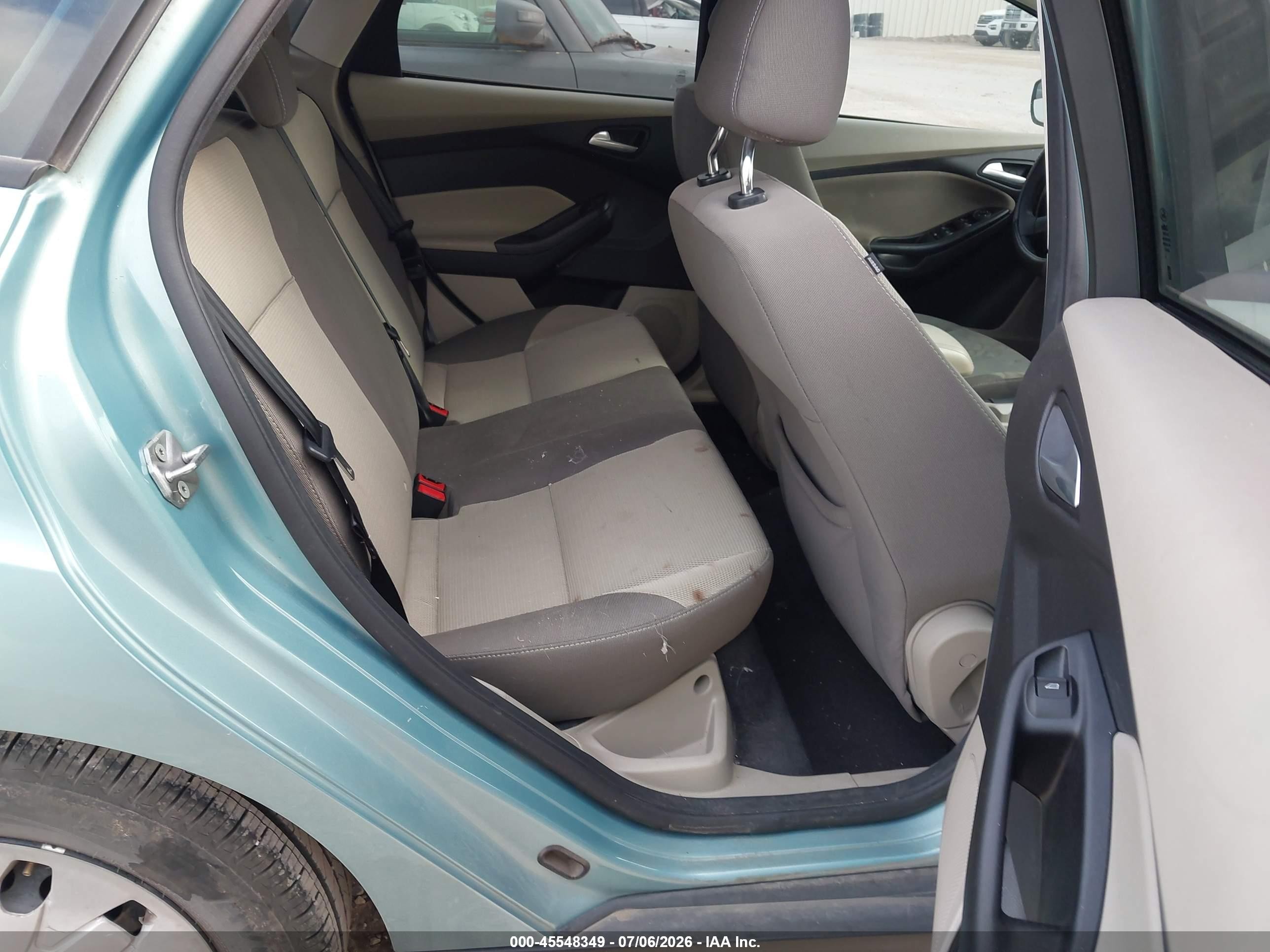 2012 Ford Focus Se Teal vin: 1FAHP3F24CL323937