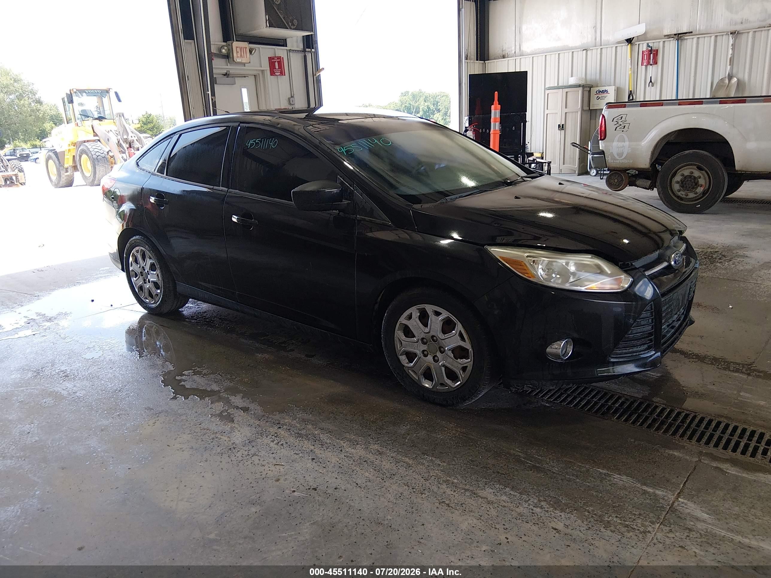 2012 Ford Focus Se Black vin: 1FAHP3F24CL353343
