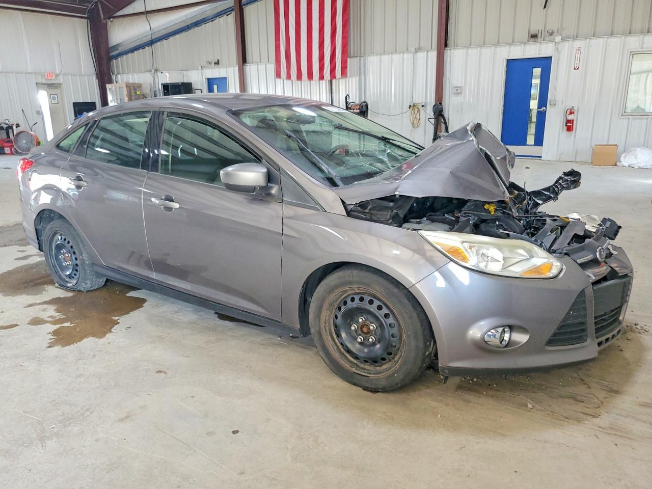 2012 Ford Focus Se Gray vin: 1FAHP3F24CL370501