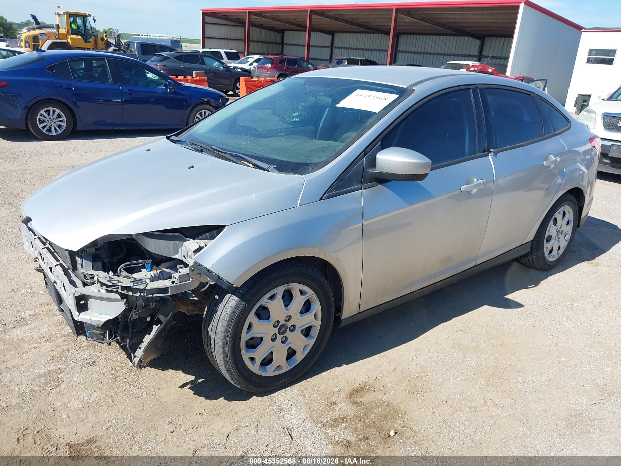 2012 Ford Focus Se Gray vin: 1FAHP3F24CL371065