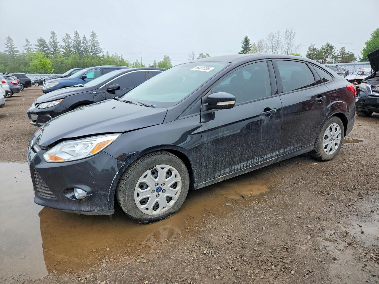 2012 Ford Focus Se Черный vin: 1FAHP3F24CL412133