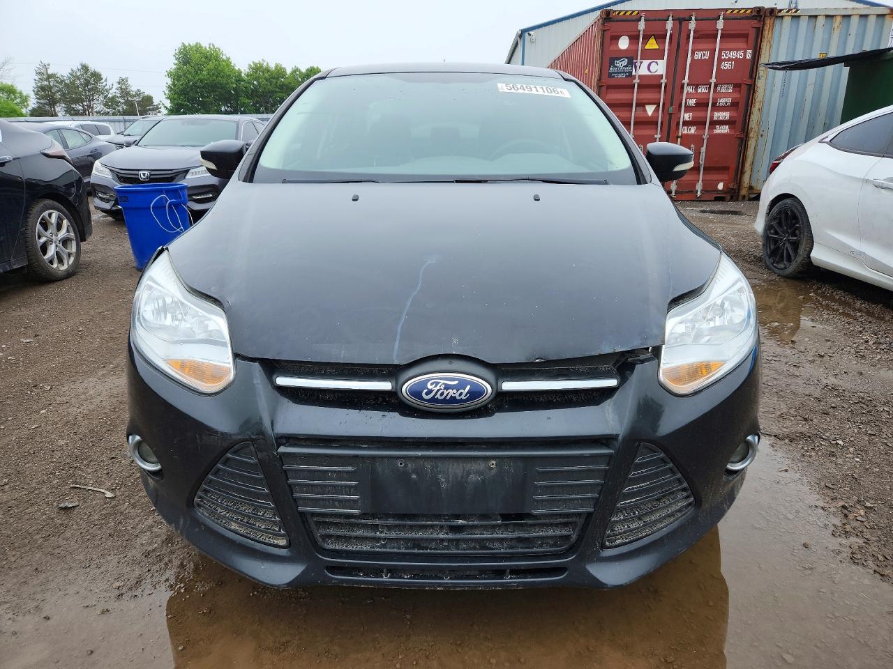 2012 Ford Focus Se Black vin: 1FAHP3F24CL412133