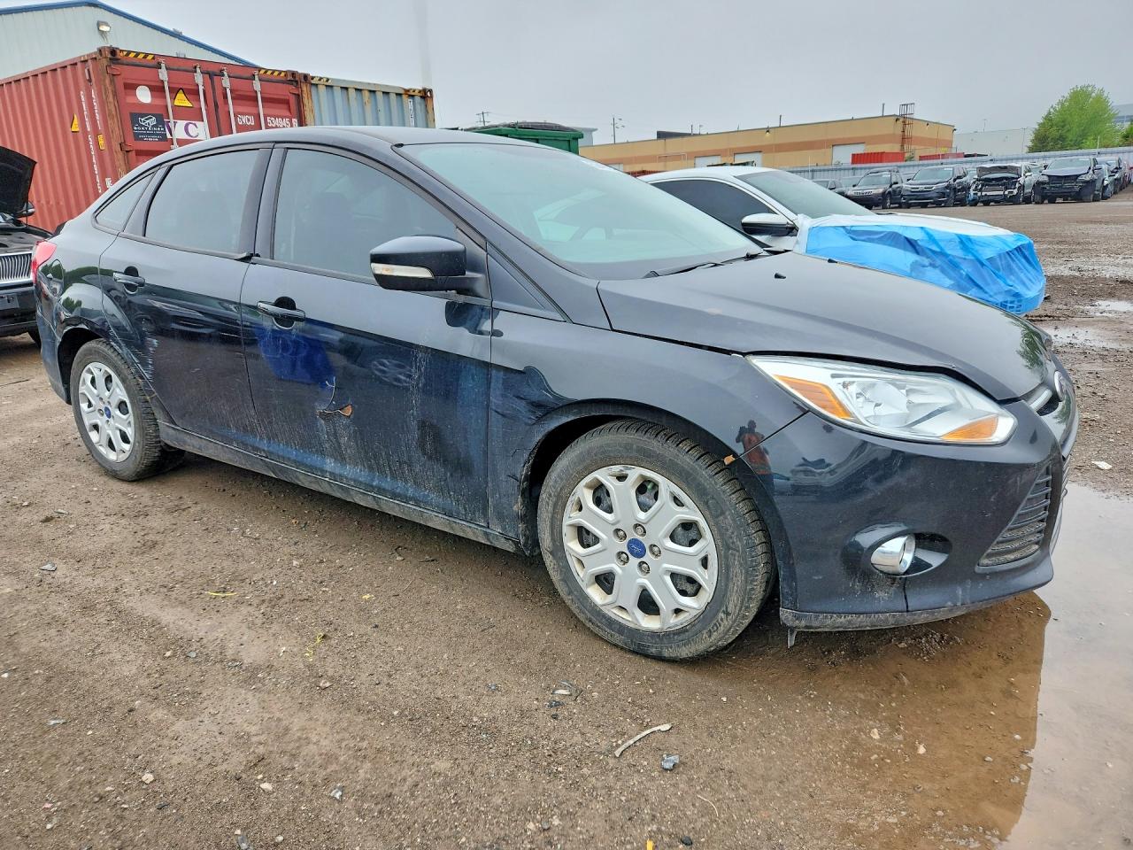 2012 Ford Focus Se Black vin: 1FAHP3F24CL412133