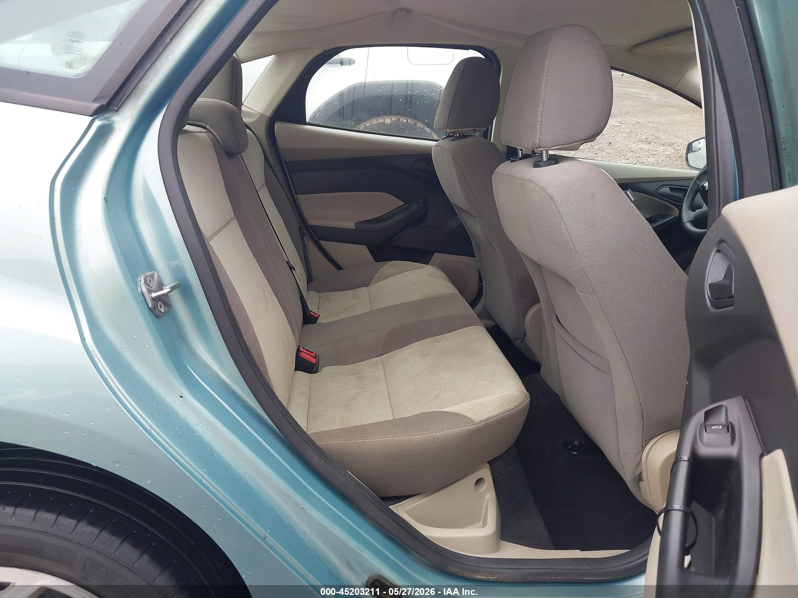 2012 Ford Focus Se Light Blue vin: 1FAHP3F24CL455967