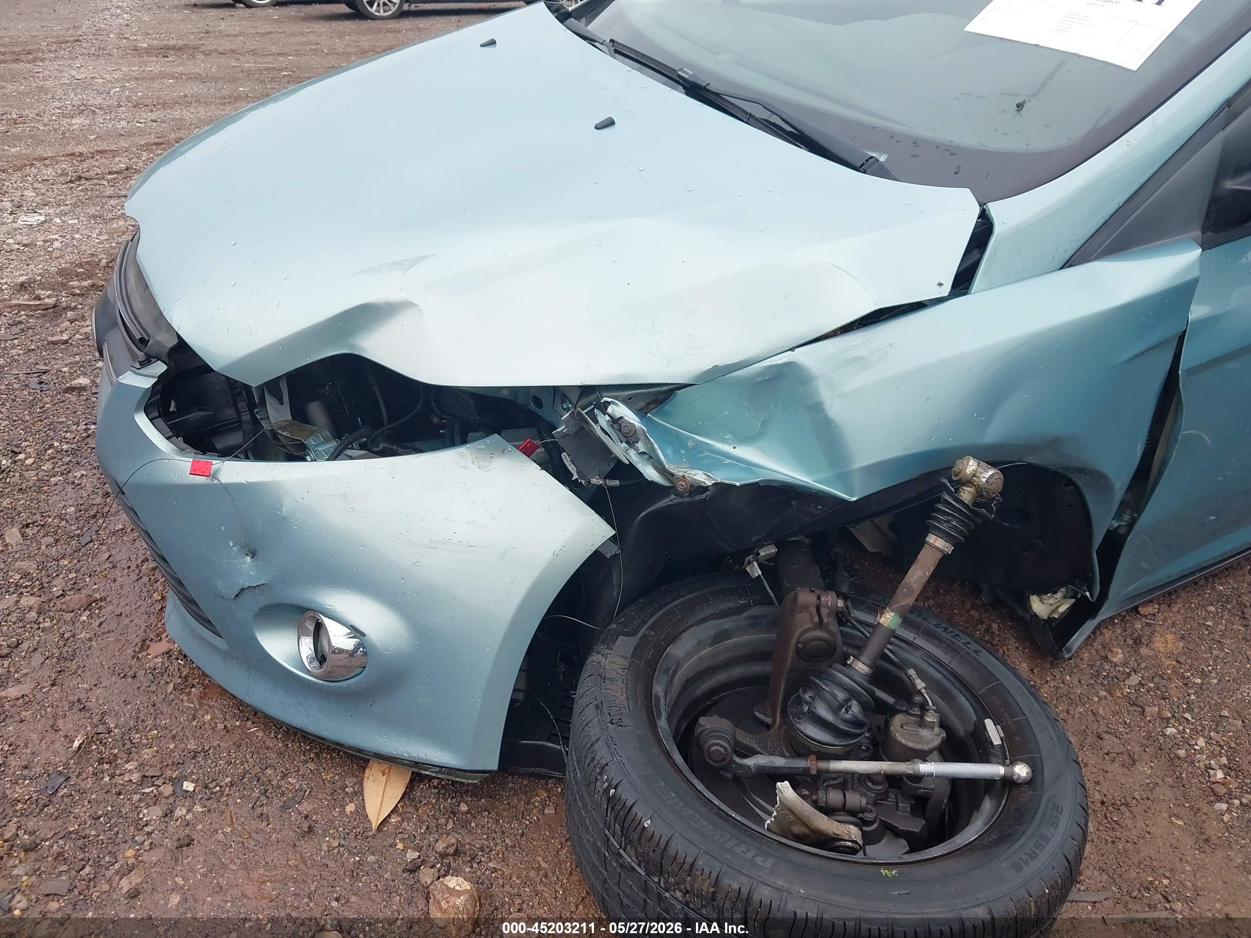 2012 Ford Focus Se Light Blue vin: 1FAHP3F24CL455967