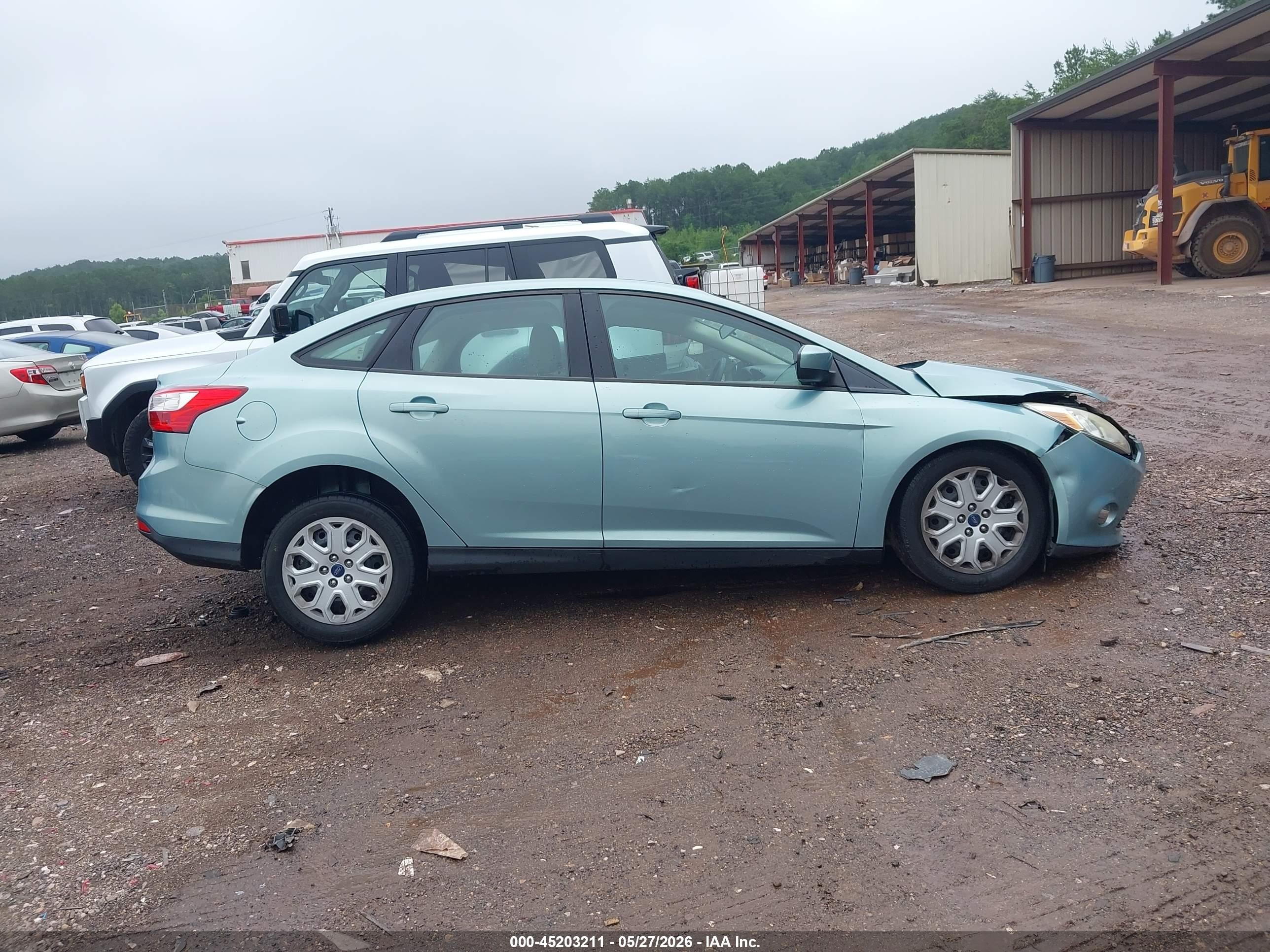 2012 Ford Focus Se Light Blue vin: 1FAHP3F24CL455967