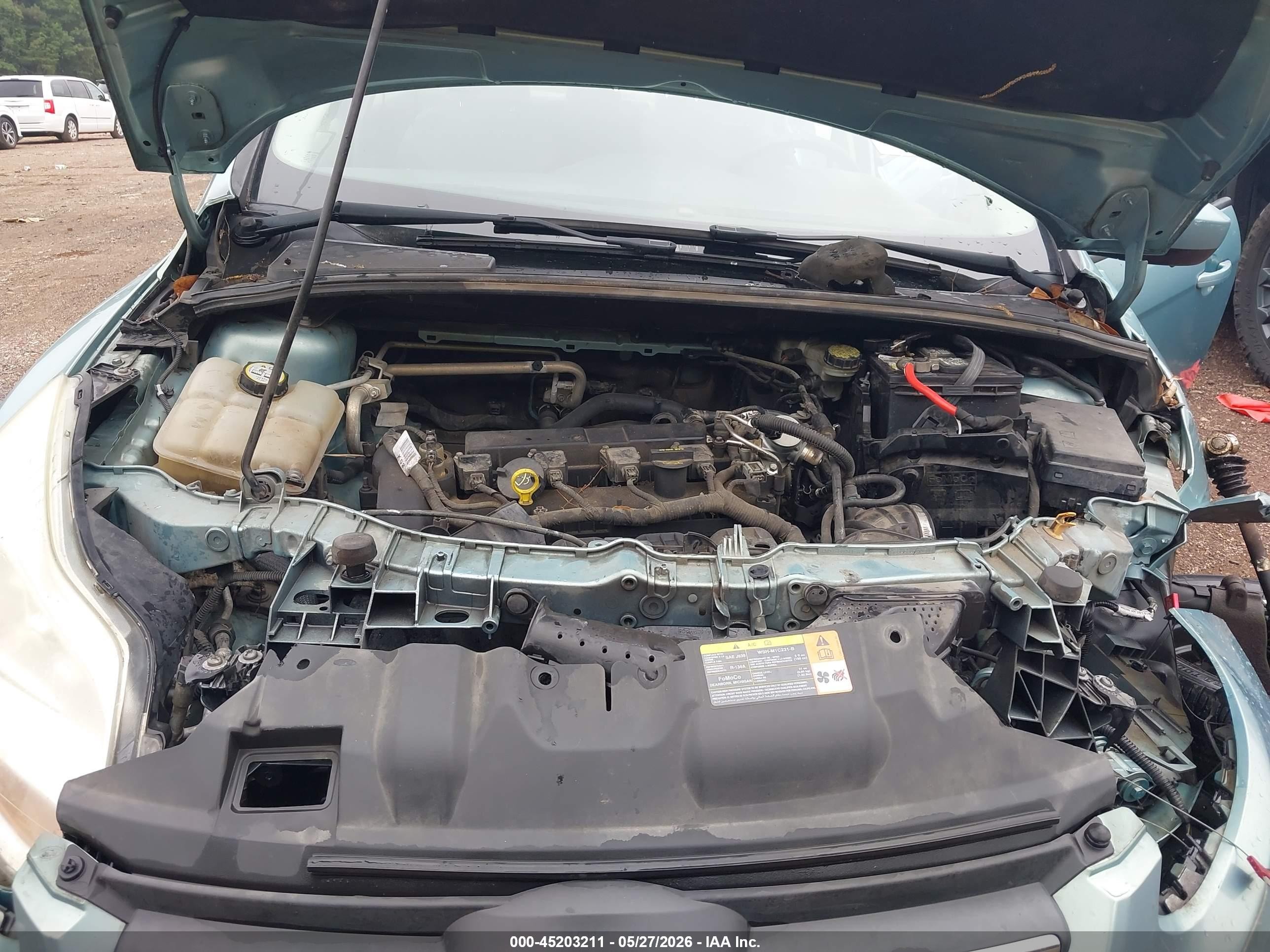 2012 Ford Focus Se Light Blue vin: 1FAHP3F24CL455967