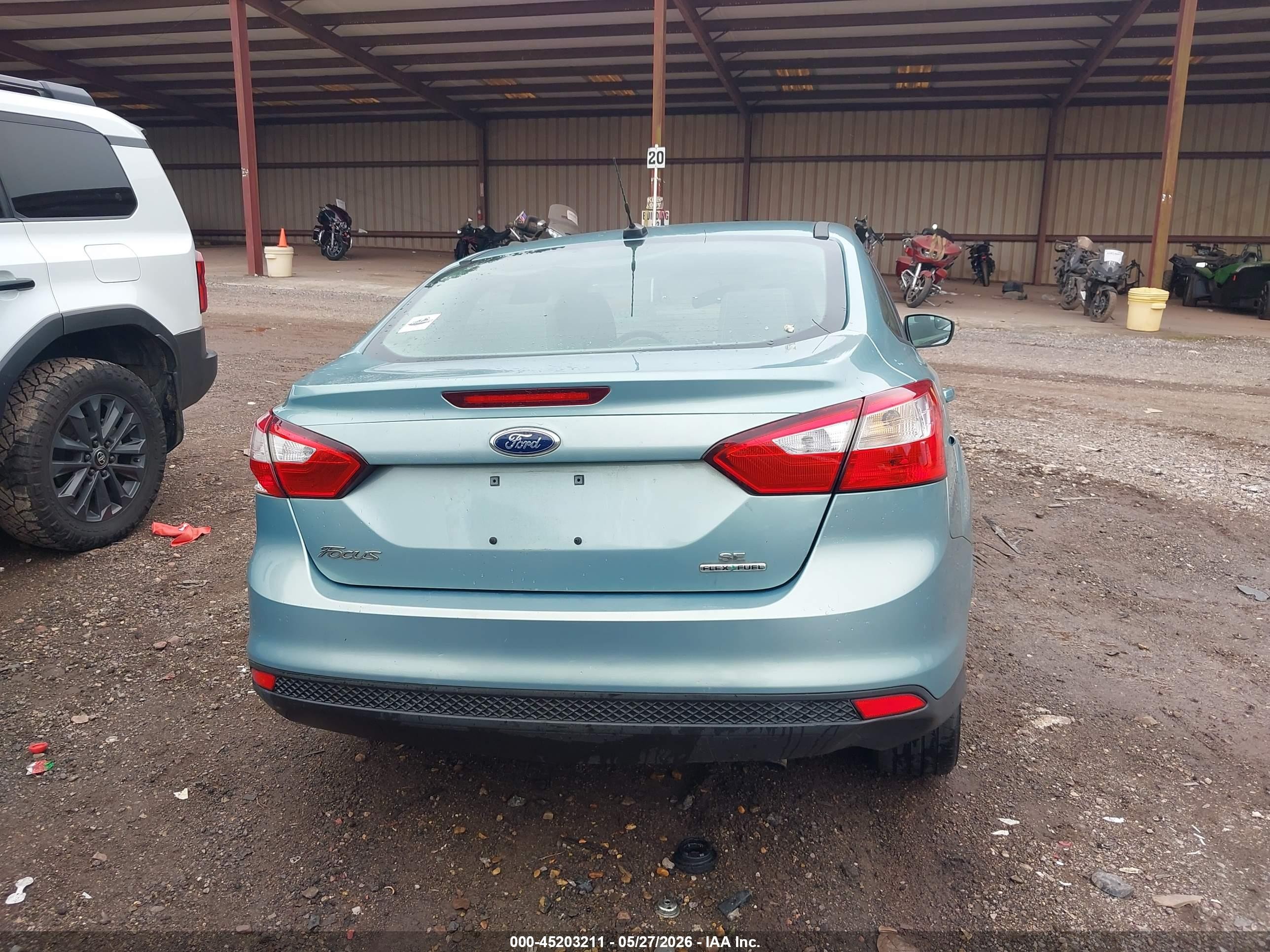 2012 Ford Focus Se Light Blue vin: 1FAHP3F24CL455967