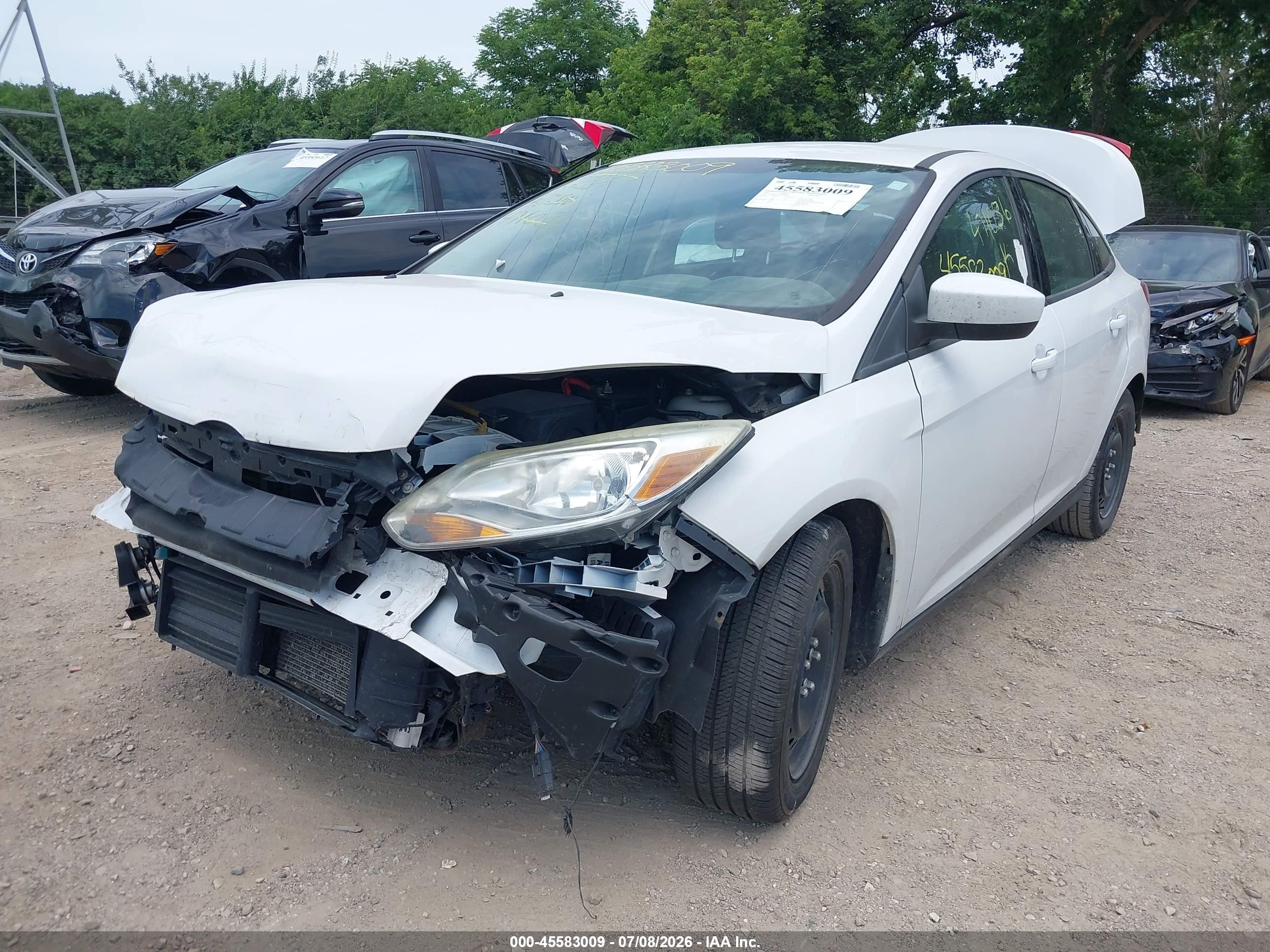 2012 Ford Focus Se White vin: 1FAHP3F24CL471036