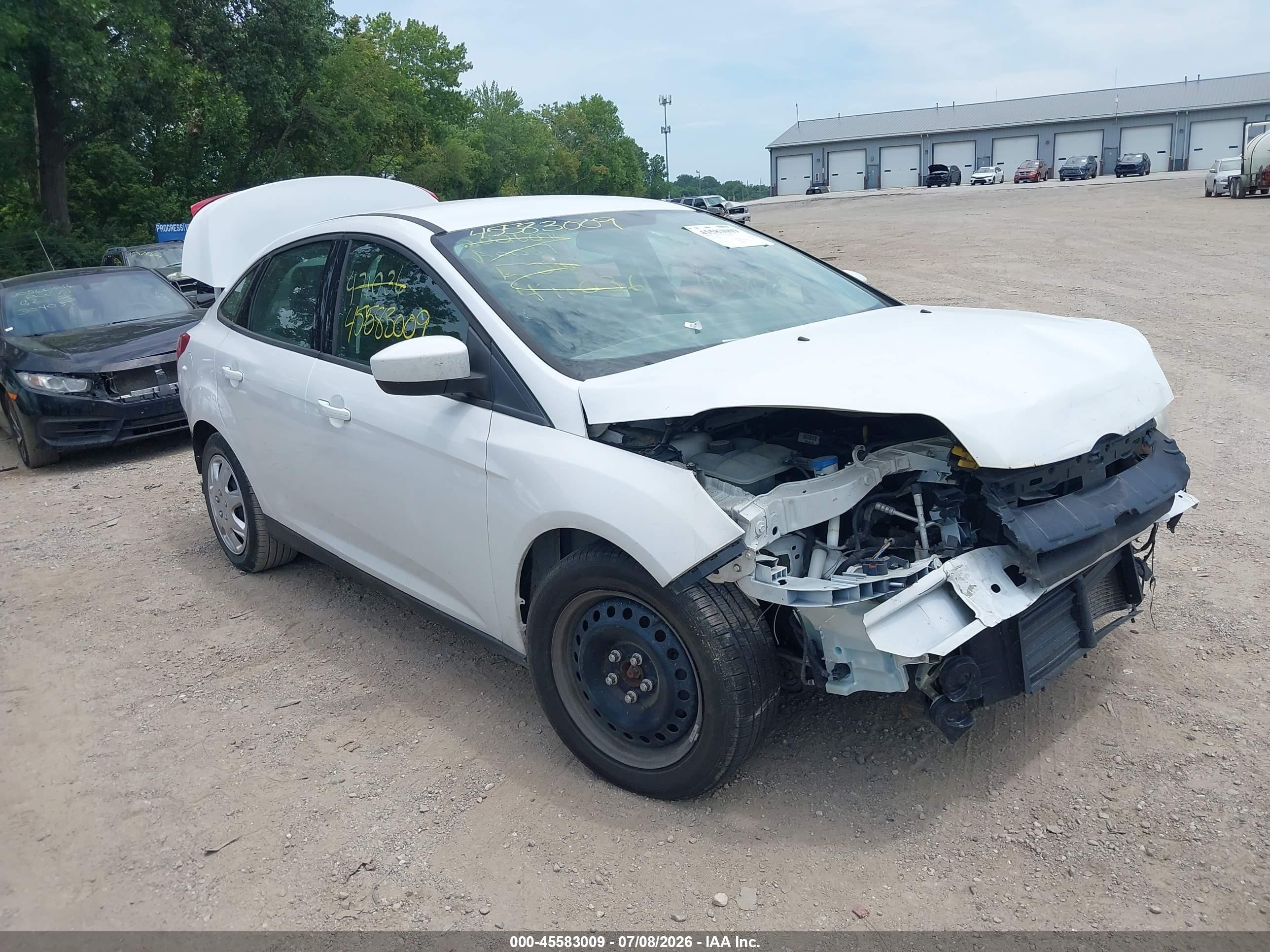 2012 Ford Focus Se White vin: 1FAHP3F24CL471036