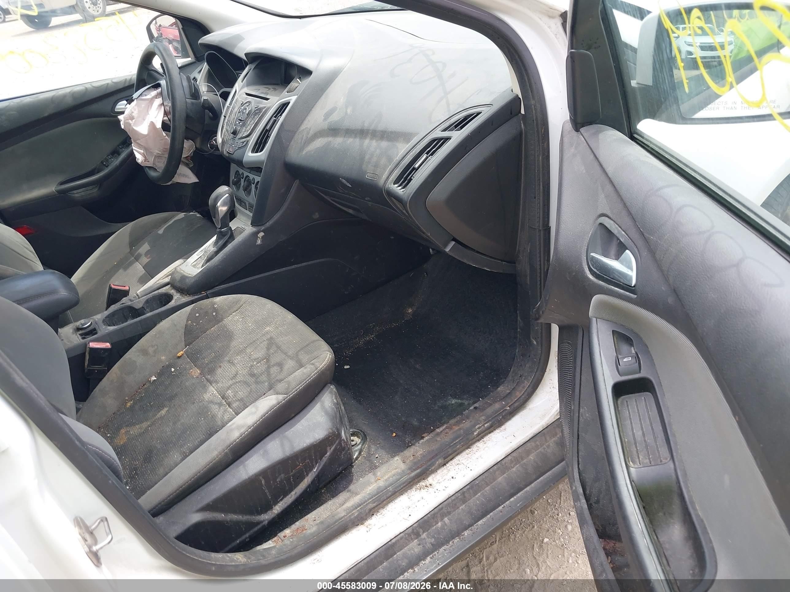 2012 Ford Focus Se White vin: 1FAHP3F24CL471036
