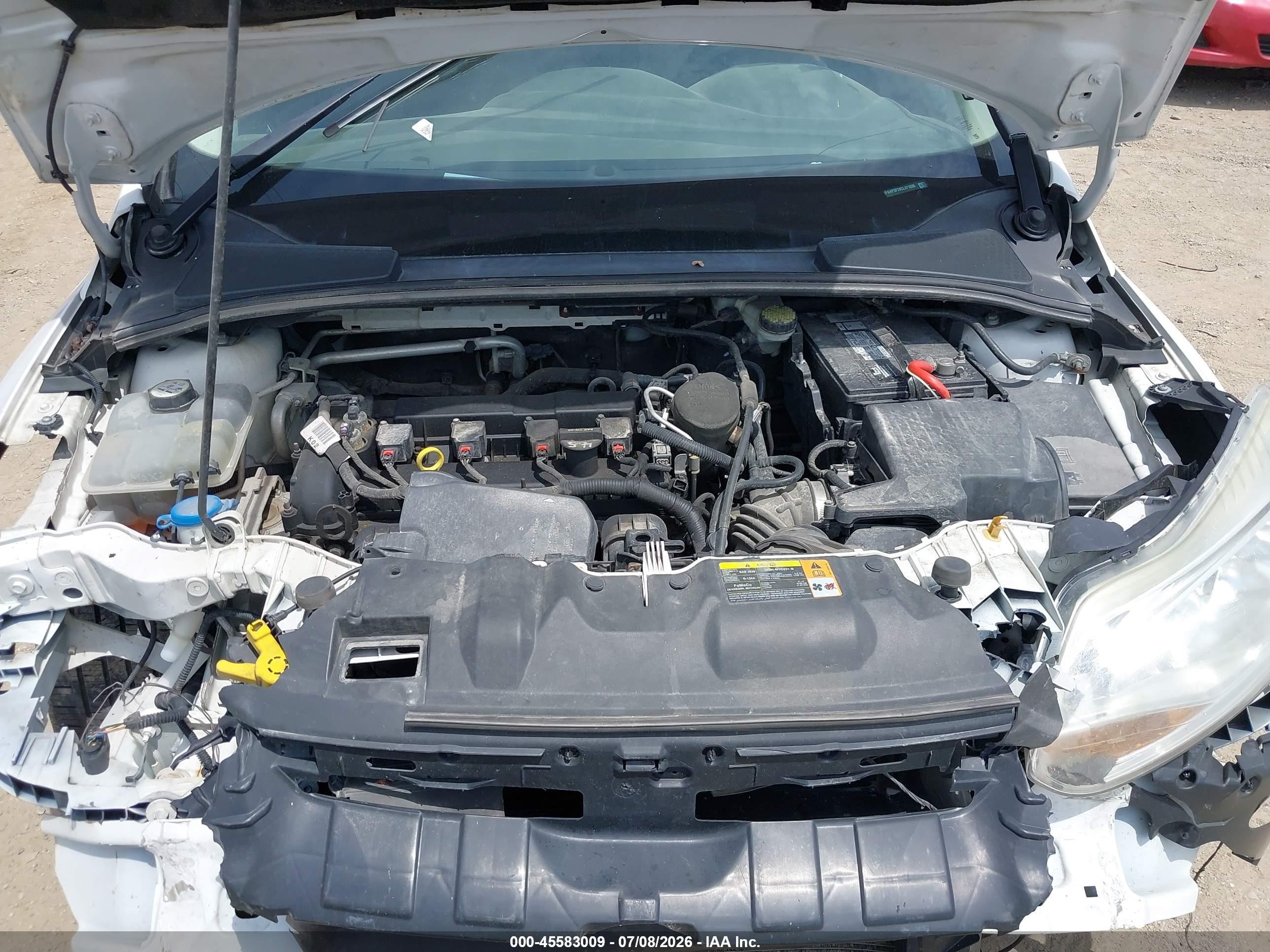 2012 Ford Focus Se White vin: 1FAHP3F24CL471036