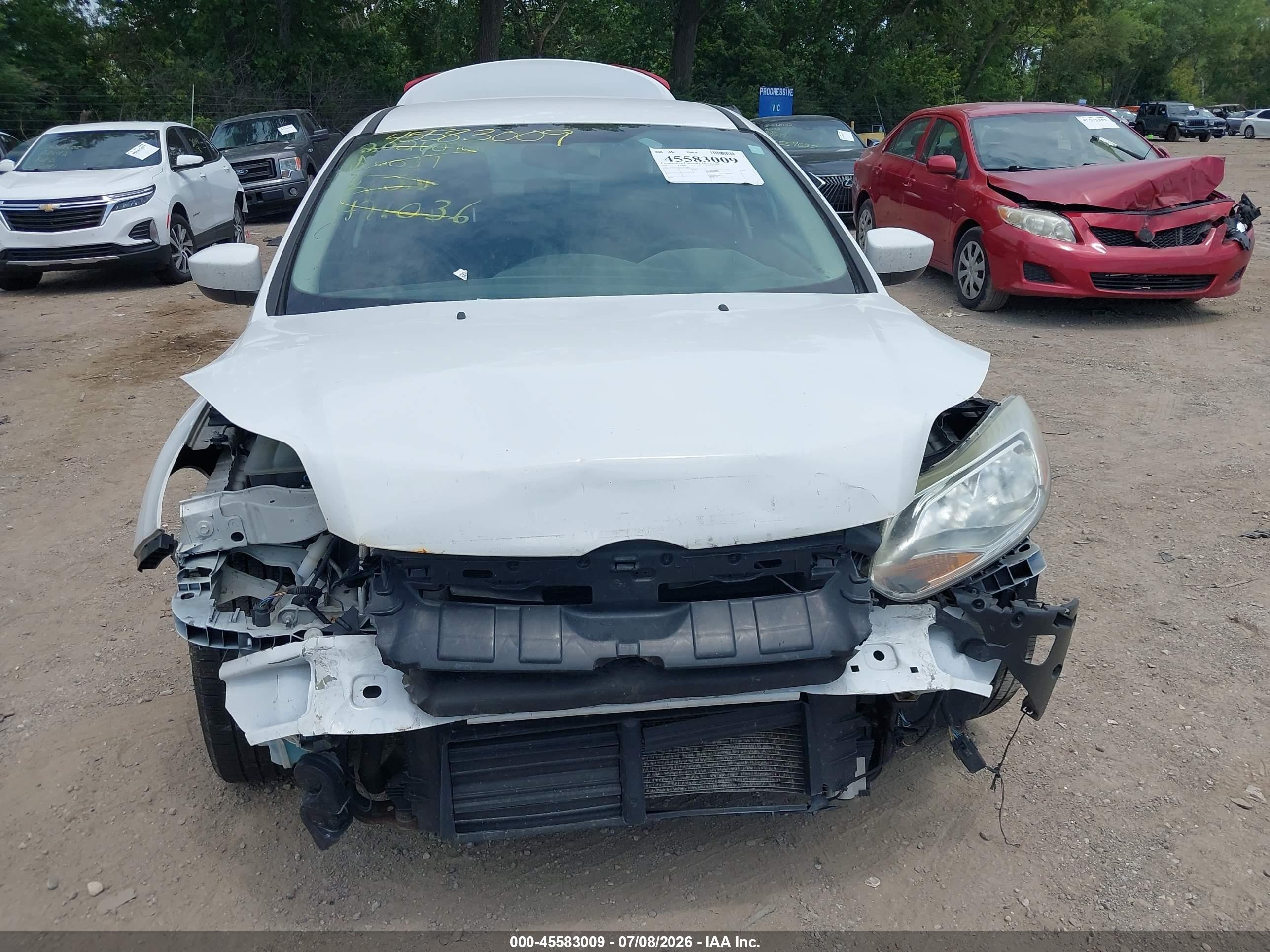 2012 Ford Focus Se White vin: 1FAHP3F24CL471036